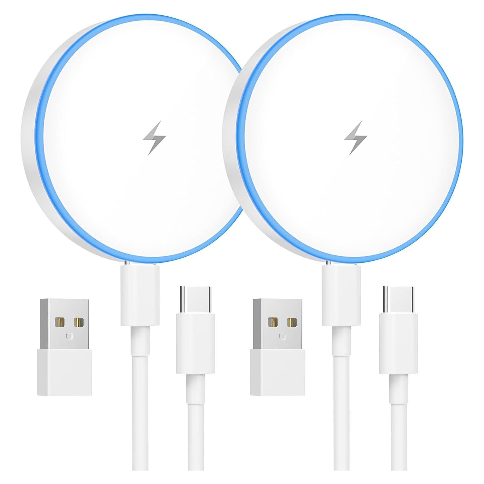 Cargador Inalámbrico Magnético 15W TNDAJI 2 Pack para iPhone