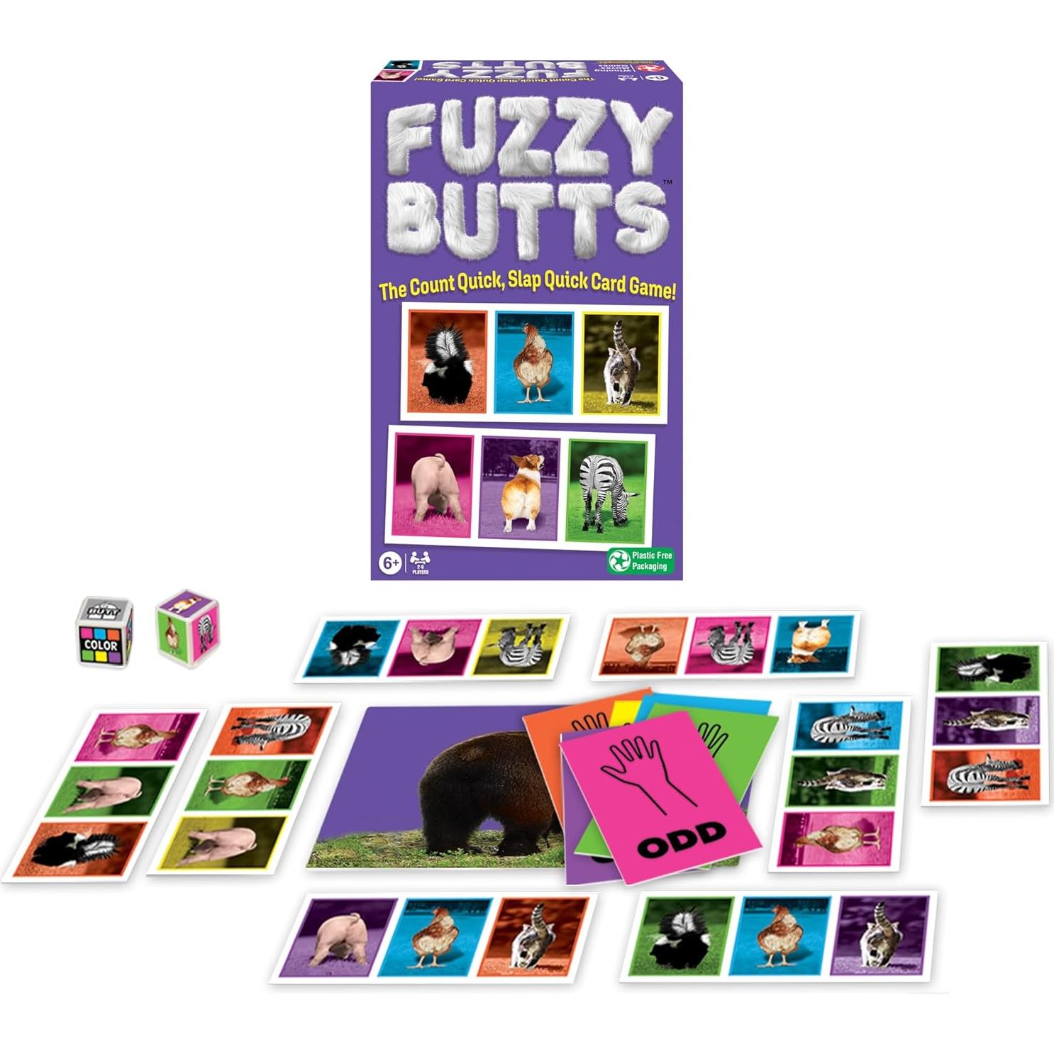 Juego Familiar Fuzzy Butts Winning Moves - 2 a 6 Jugadores