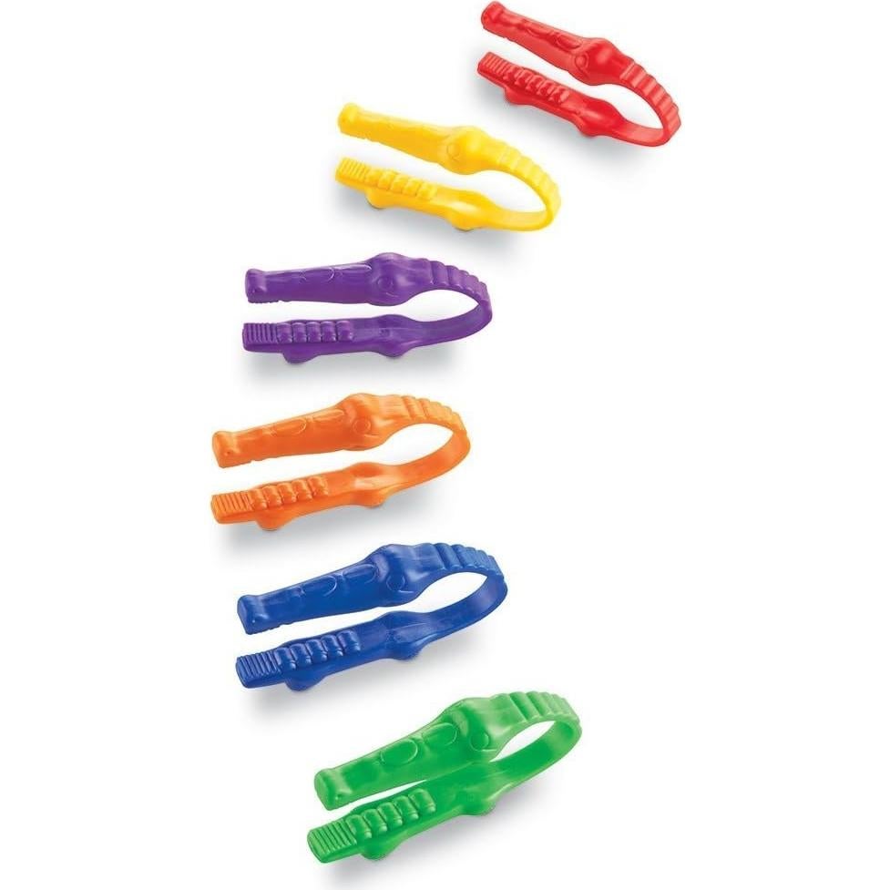 Pinzas Gator Grabber Learning Resources - 12 Piezas para Niños