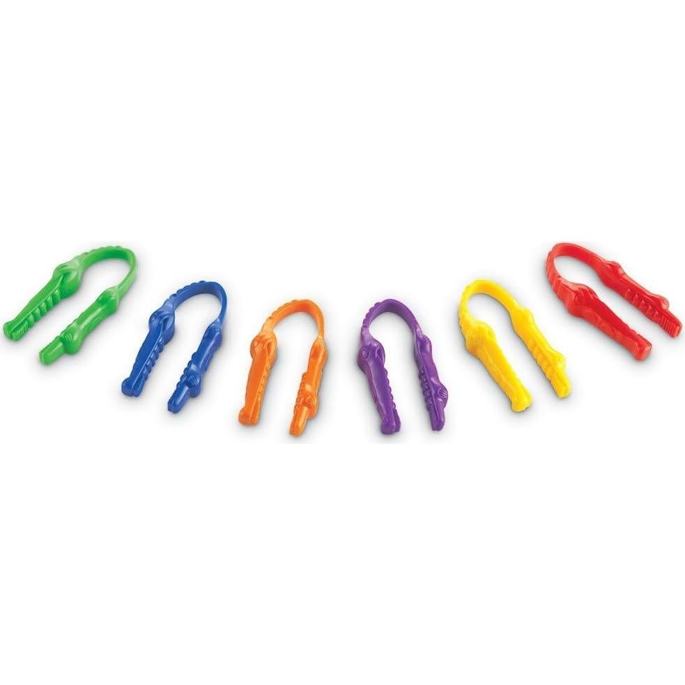 Pinzas Gator Grabber Learning Resources - 12 Piezas para Niños
