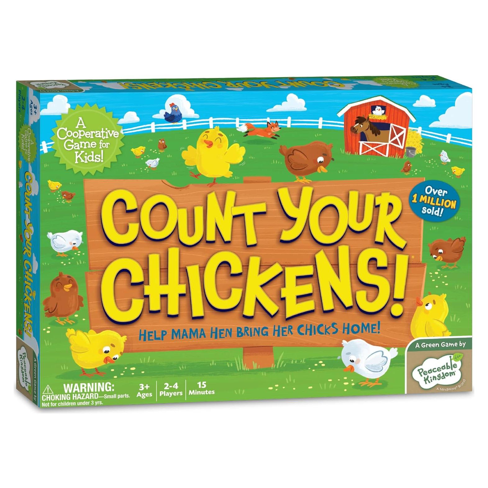 Juego Cooperativo Contar Tus Pollitos Peaceable Kingdom 2-4 Jugadores