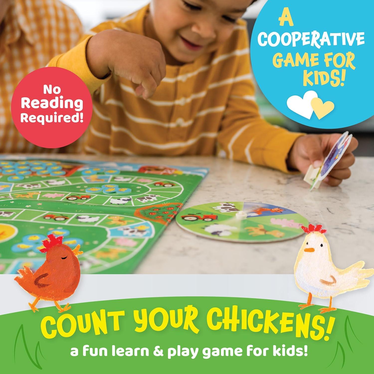 Juego Cooperativo Contar Tus Pollitos Peaceable Kingdom 2-4 Jugadores