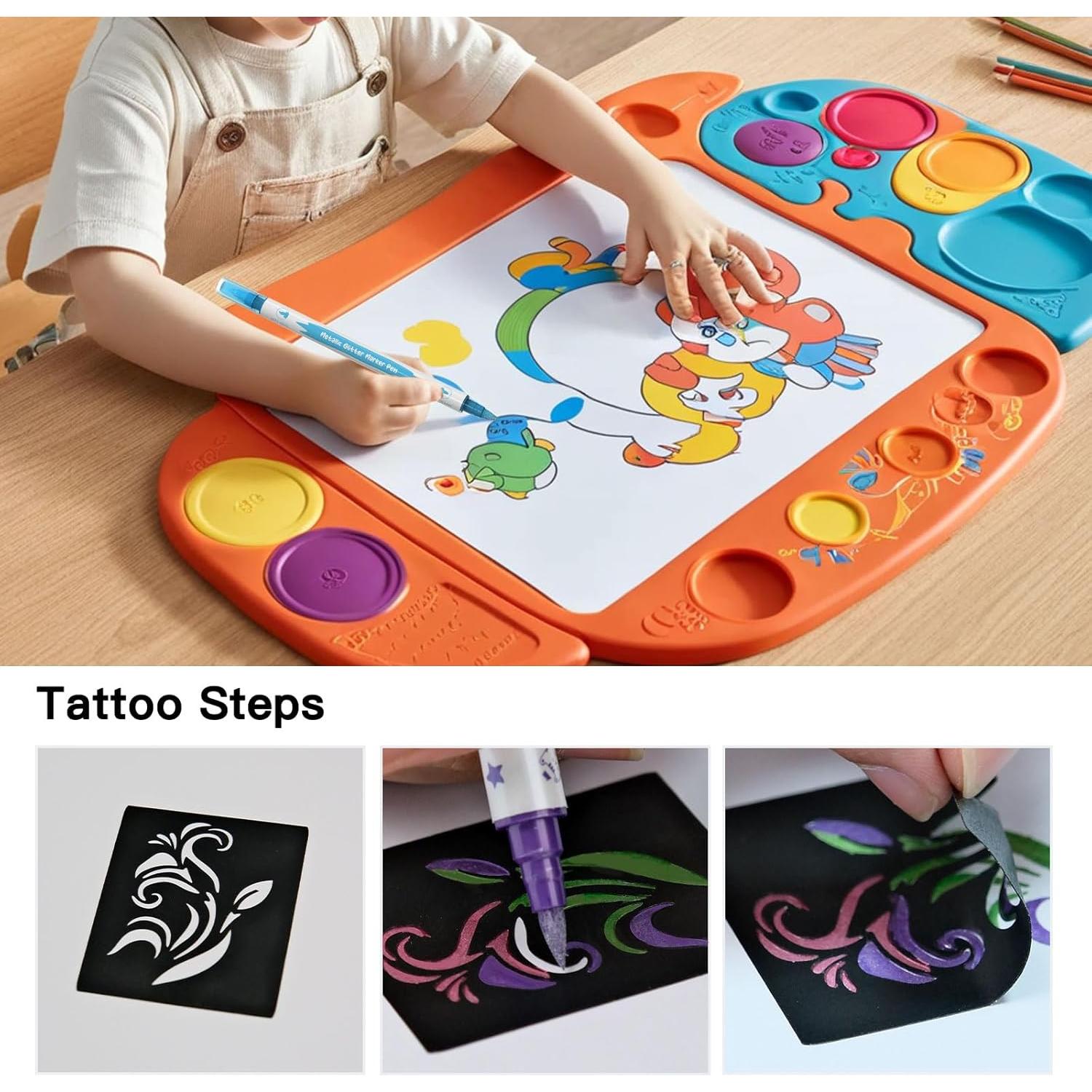 Kit de Tatuaje Temporal Wormhole 10PCS - Tintas Amigables con la Piel