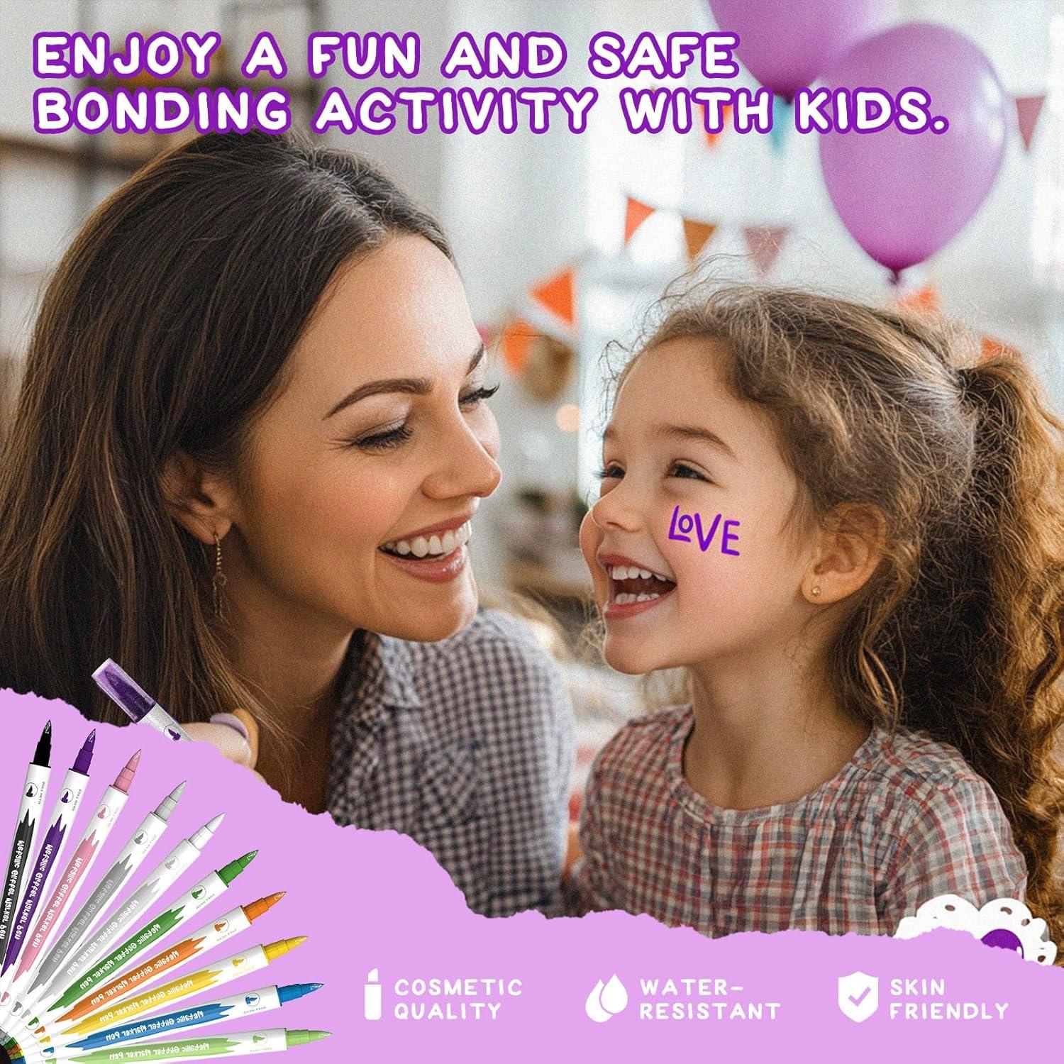 Kit de Tatuaje Temporal Wormhole 10PCS - Tintas Amigables con la Piel