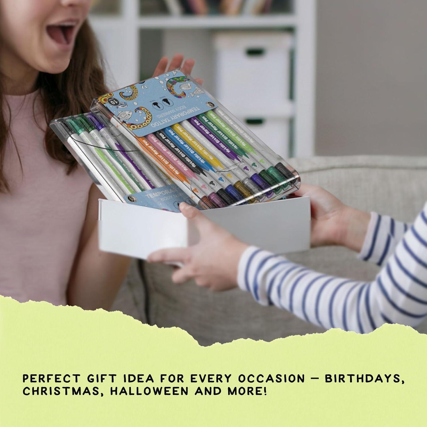 Kit de Tatuaje Temporal Wormhole 10PCS - Tintas Amigables con la Piel