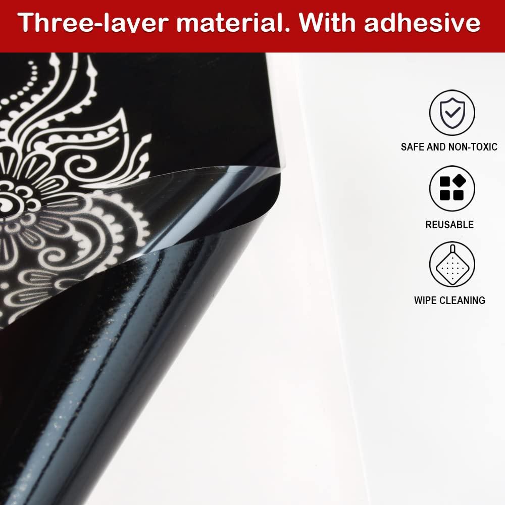 Kit de Plantillas de Tatuaje de Henna Mzstgh - 9 Diseños Reutilizables