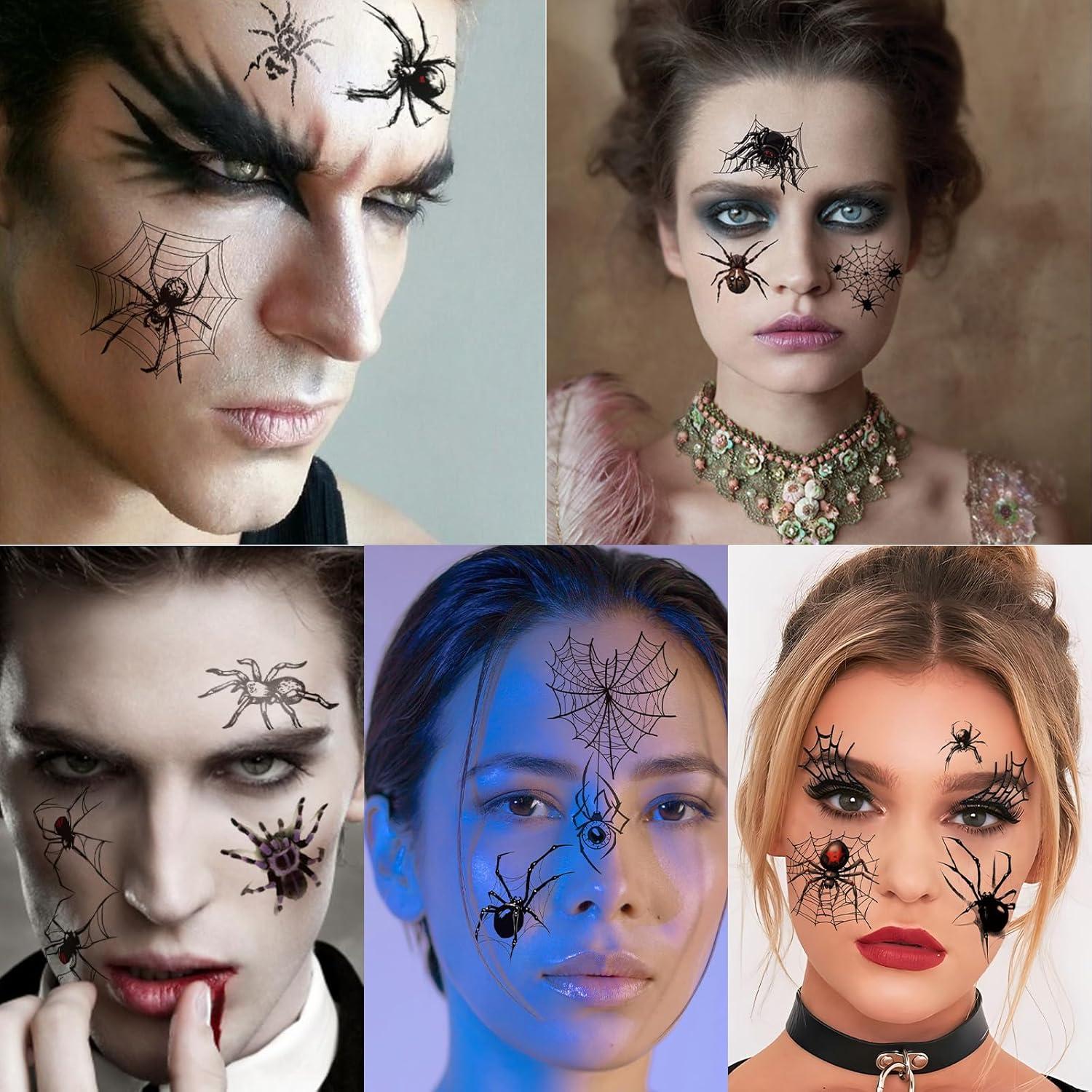 Kit de Tatuajes Temporales de Araña XZENTIRA 178 Piezas