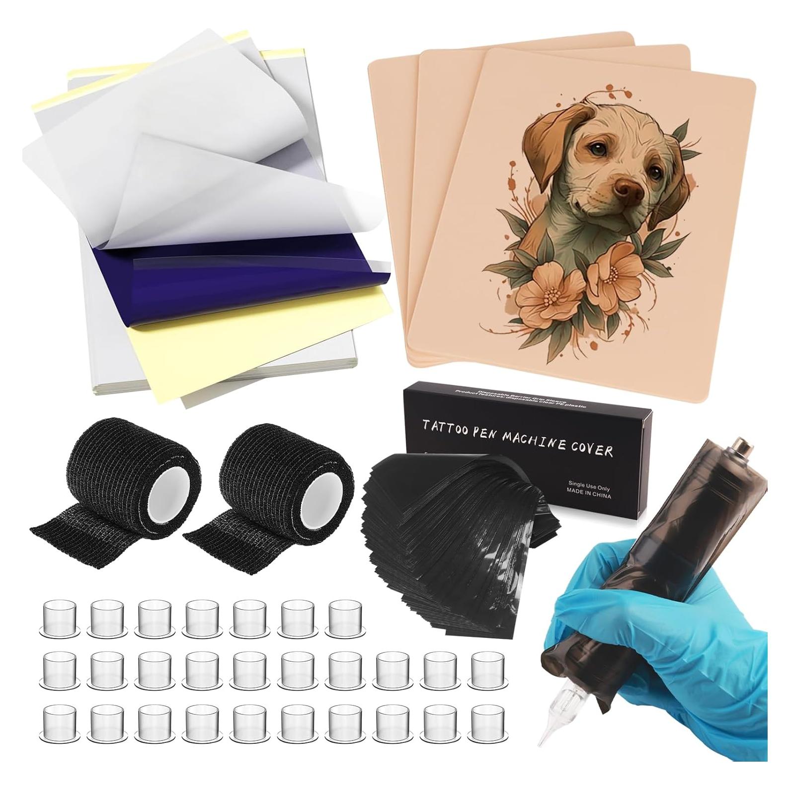 Kit de Práctica de Tatuaje Autdor 228 Piezas para Principiantes