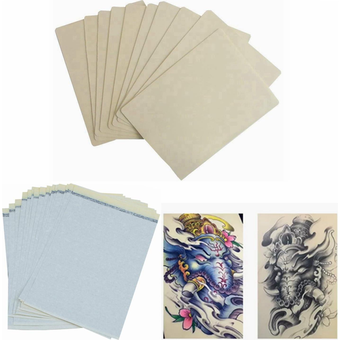 Kit de Práctica de Tatuaje 50pcs - Piel y Papel Transferencia A4