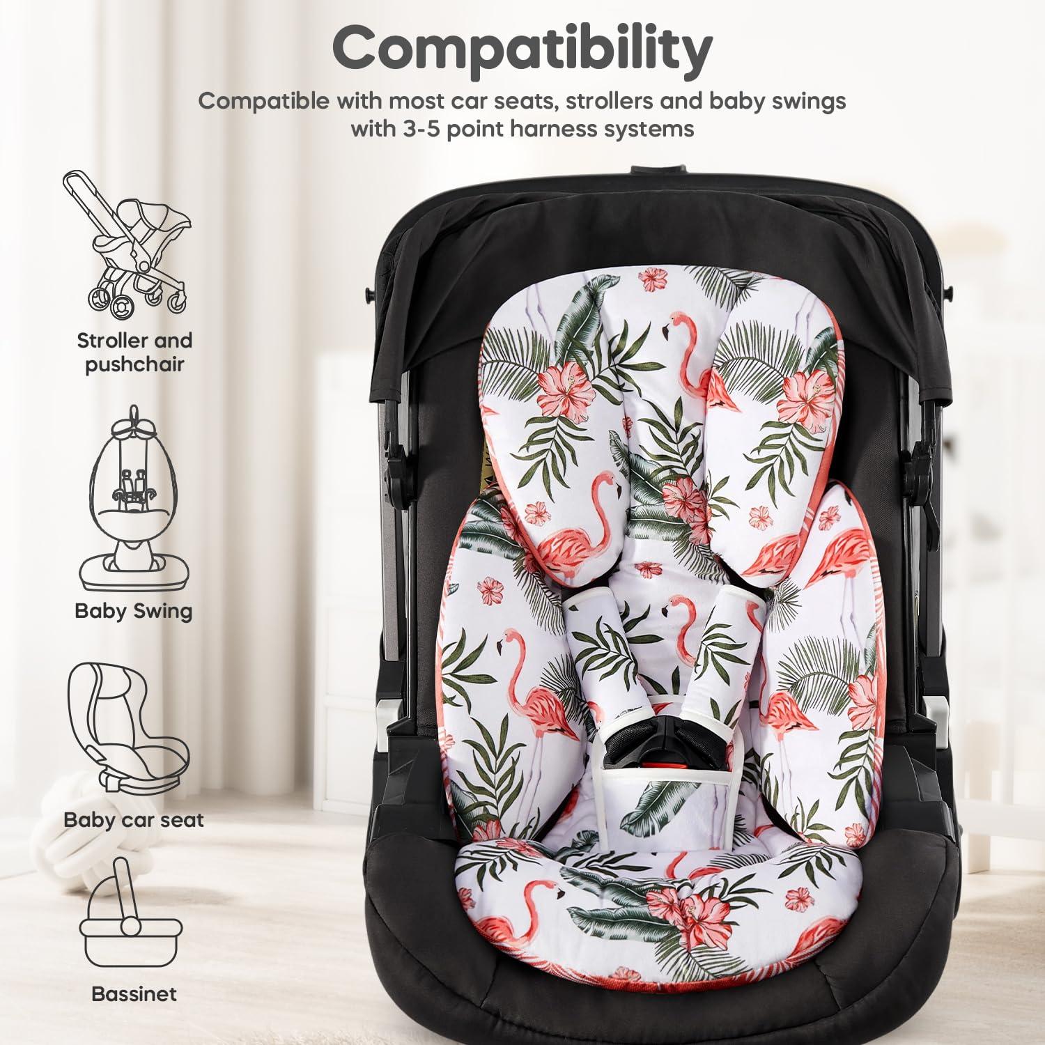 Inserto para Asiento de Auto Babybody Naranja, Soporte Bebés