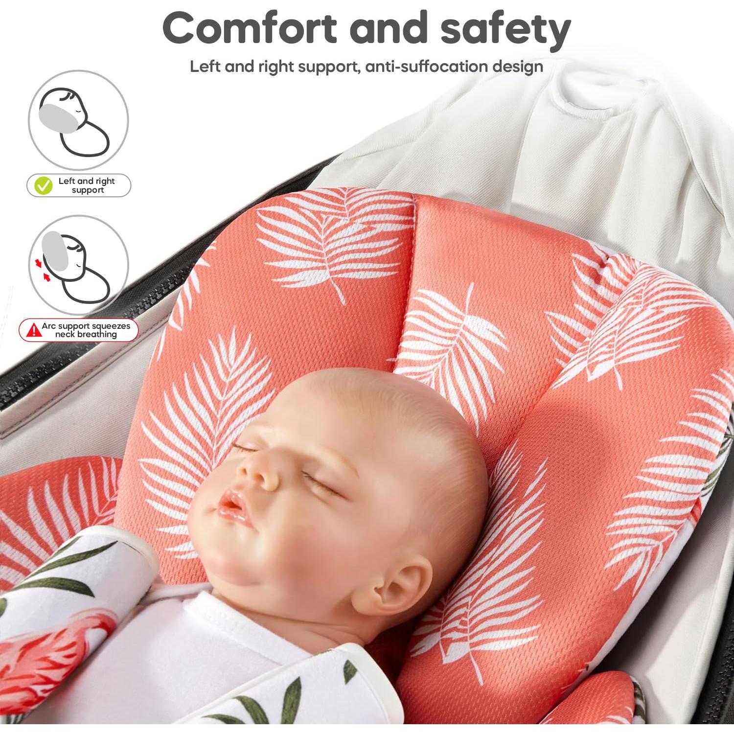 Inserto para Asiento de Auto Babybody Naranja, Soporte Bebés