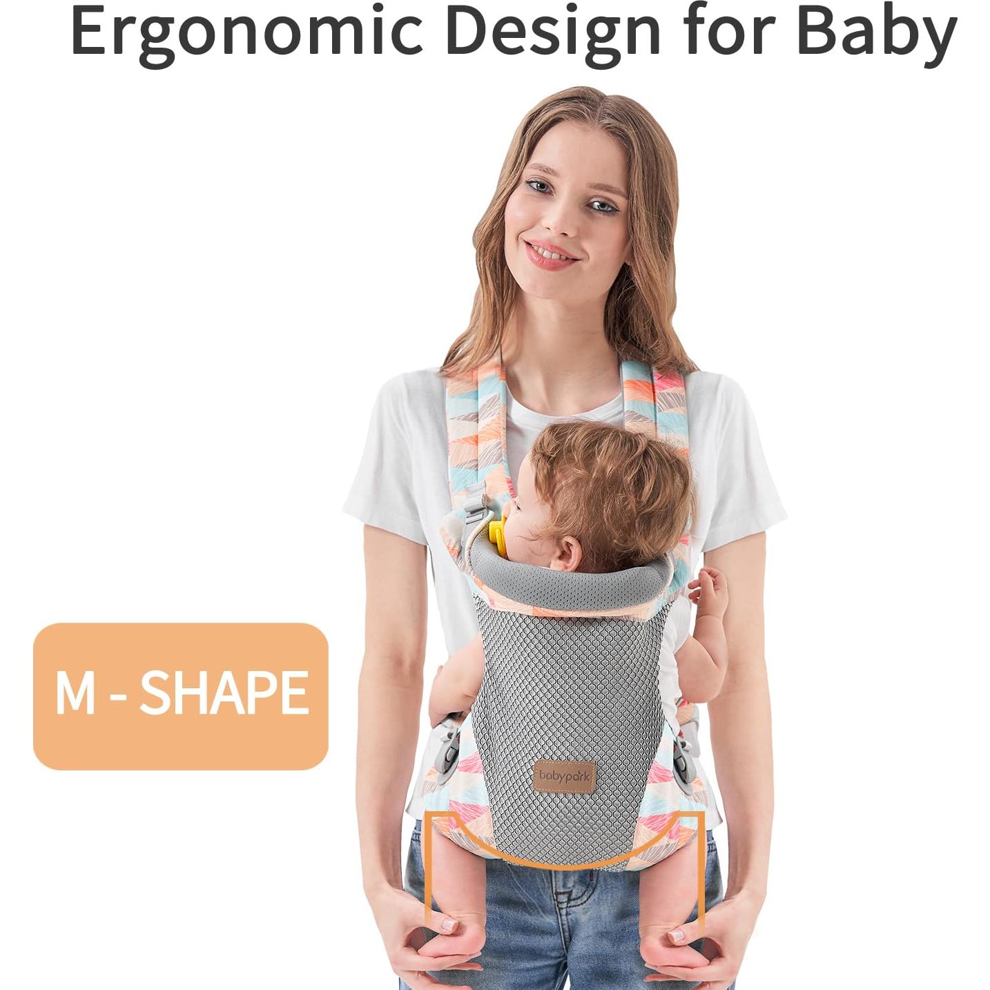 Portabebés Ergonómico 3 en 1 Geométrico - 3.4 a 20 kg
