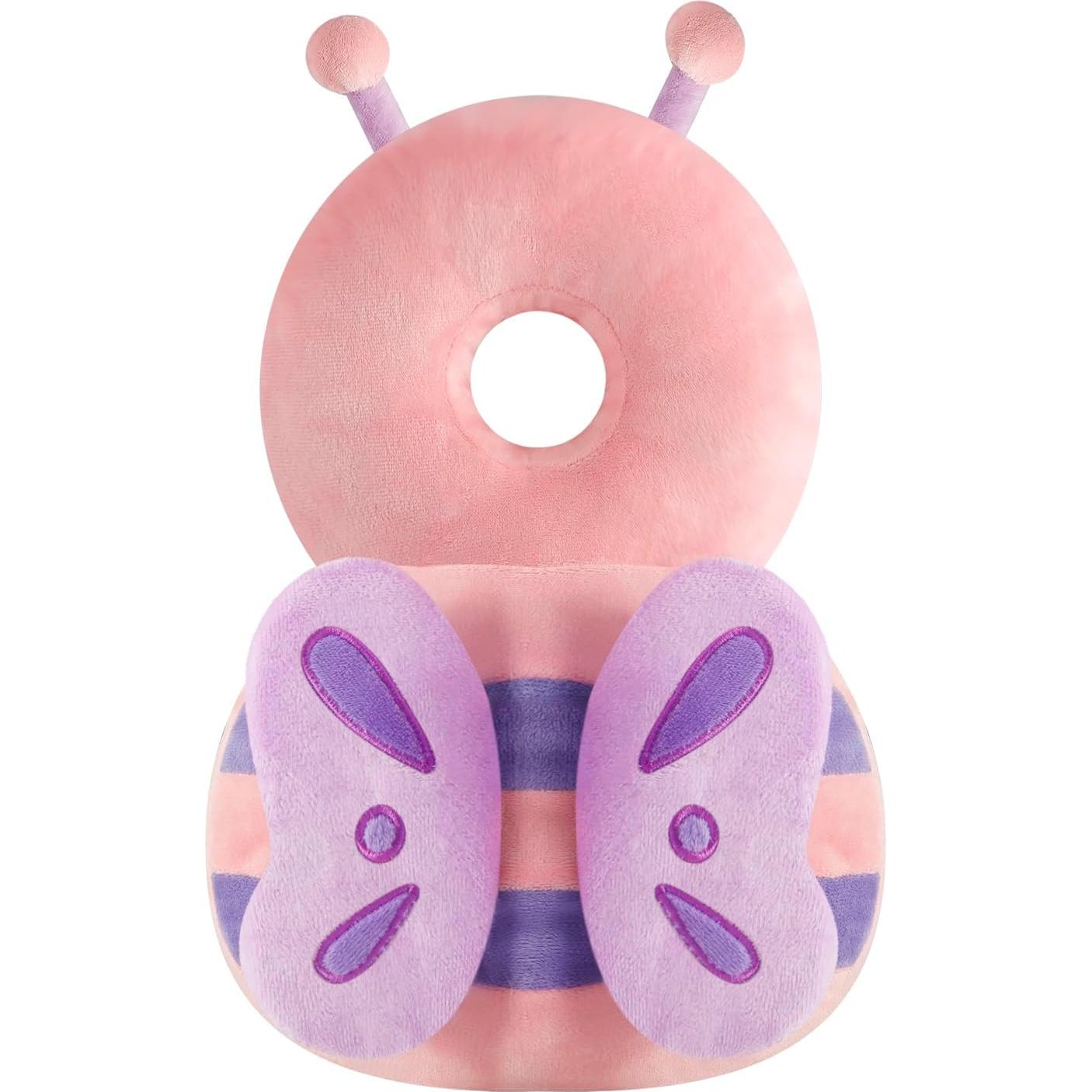 Mochila Protectora de Cabeza PandaEar Rosa con Rodilleras