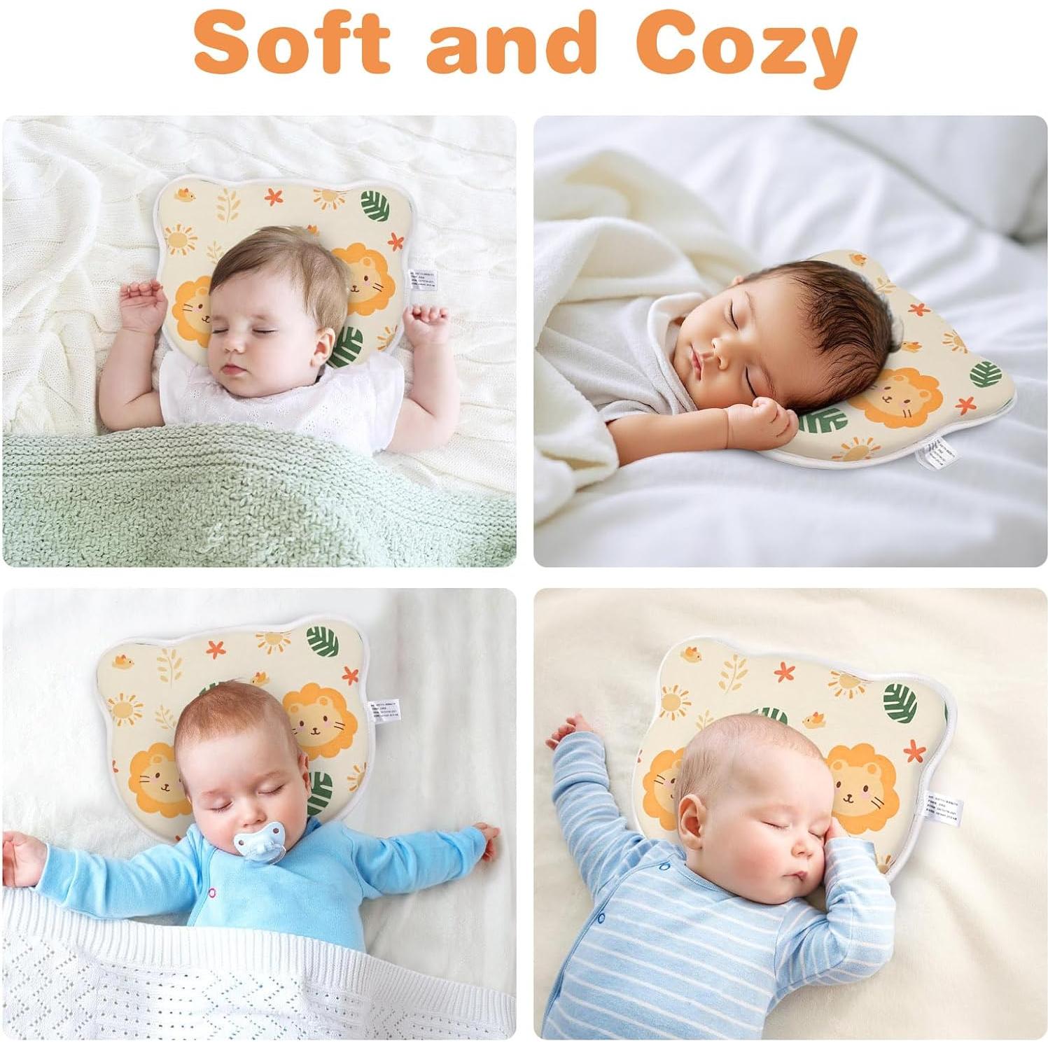 Almohada de Espuma de Memoria Eureka Baby Rosa 27x23 cm