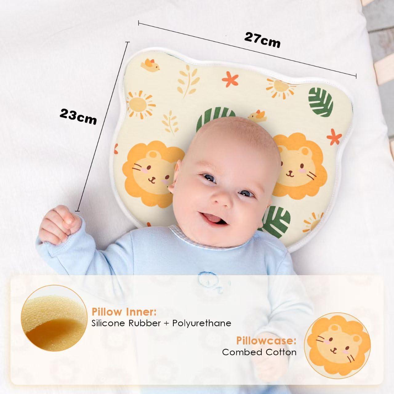 Almohada de Espuma de Memoria Eureka Baby Rosa 27x23 cm