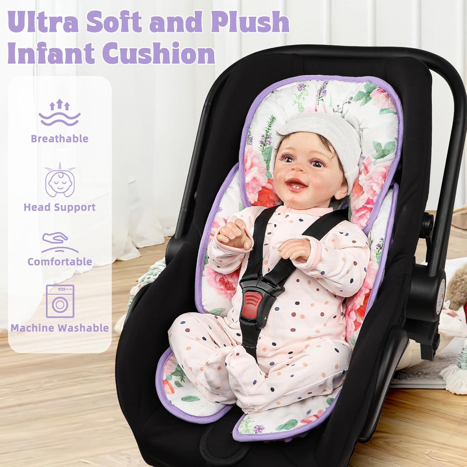Inserto para Asiento de Auto Bebé Pea Pod 2-en-1 Floral
