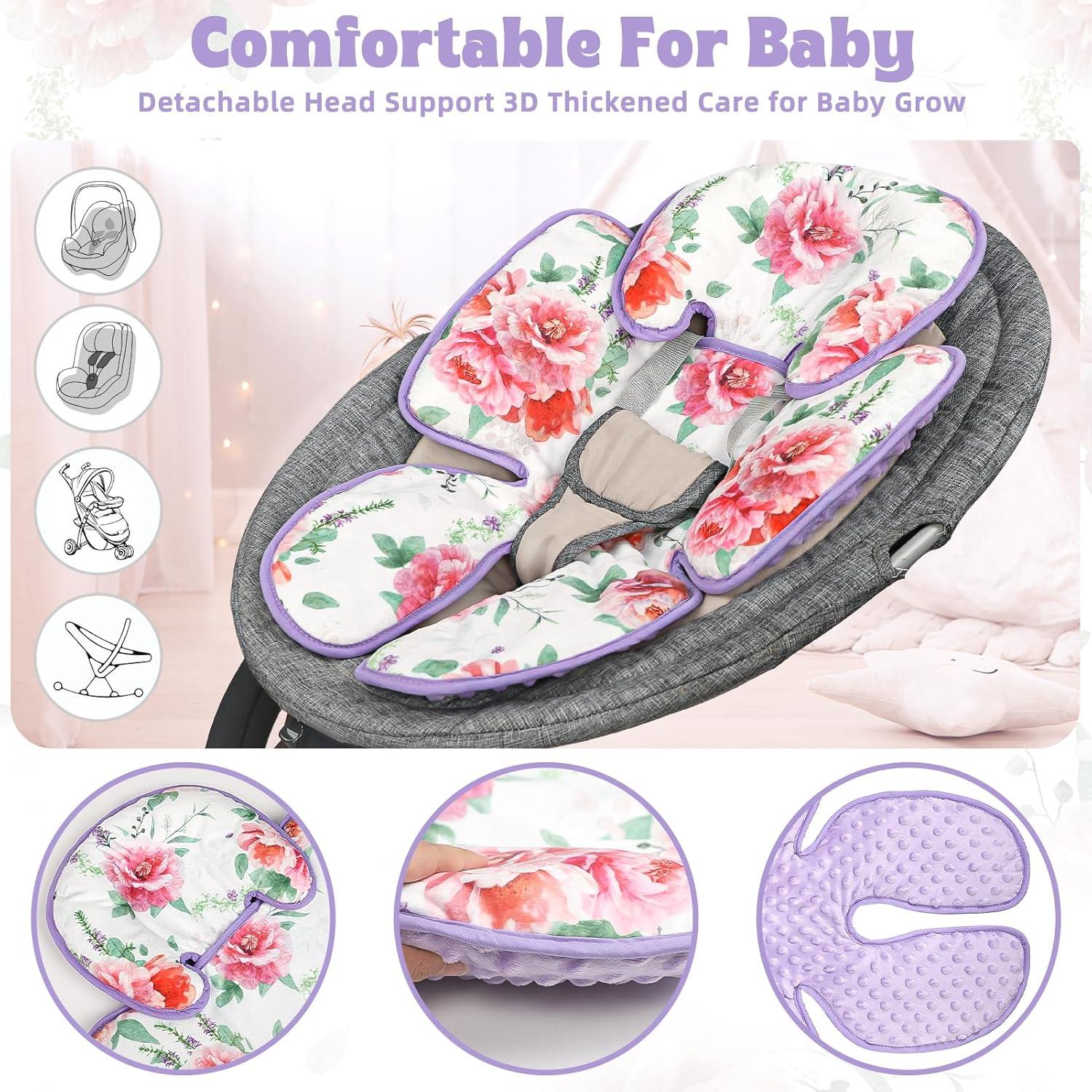 Inserto para Asiento de Auto Bebé Pea Pod 2-en-1 Floral