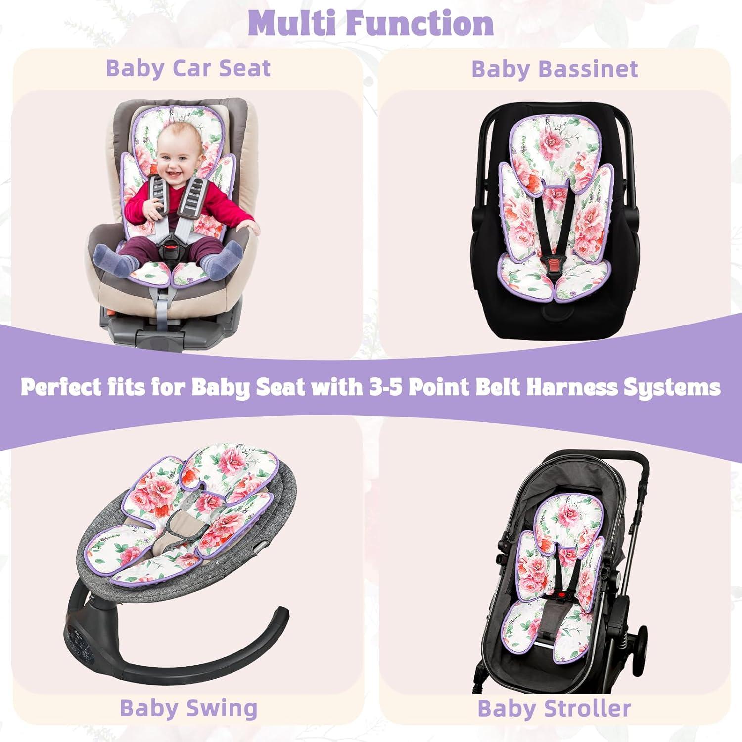 Inserto para Asiento de Auto Bebé Pea Pod 2-en-1 Floral