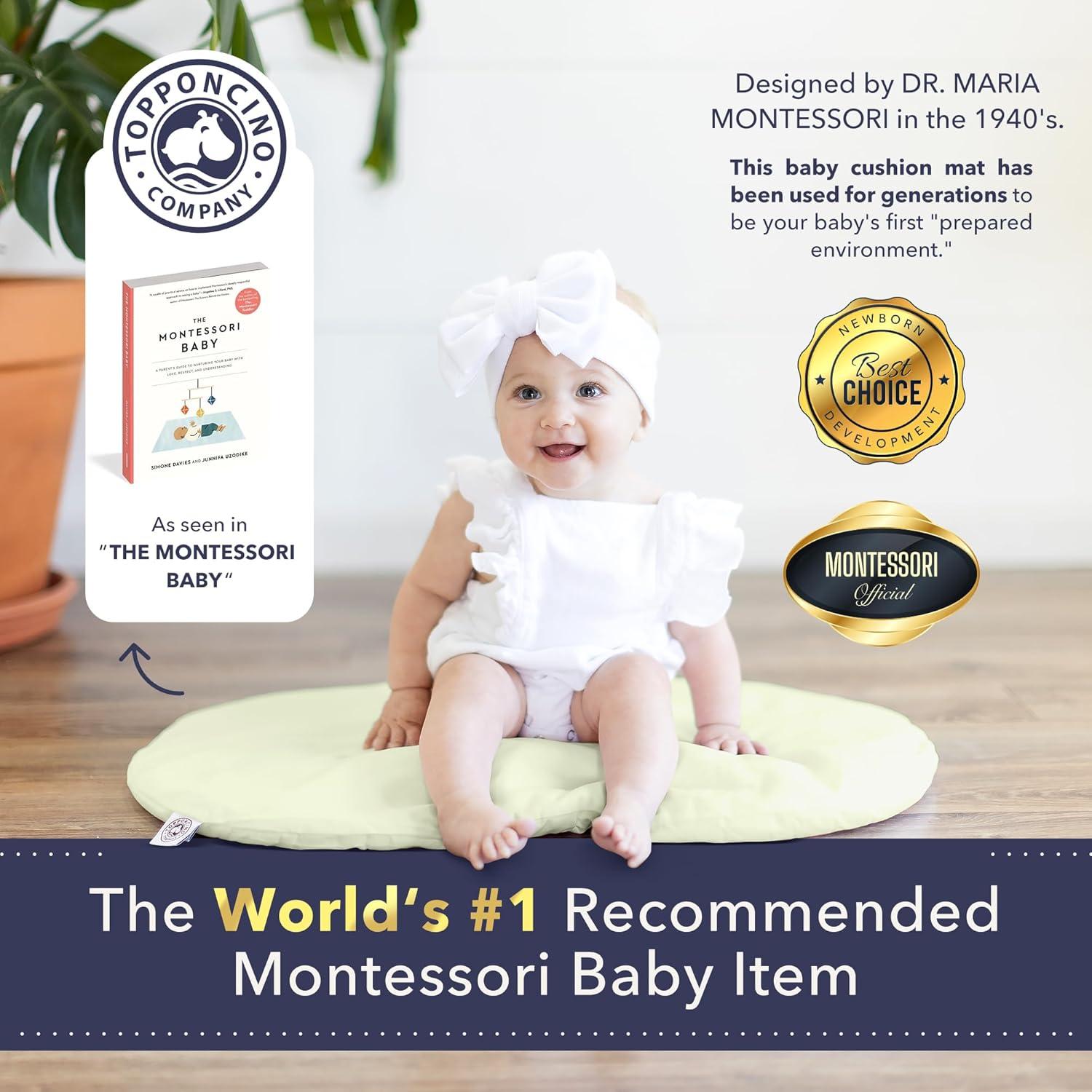 Almohada de Soporte para Bebés Topponcino Verde Salvia