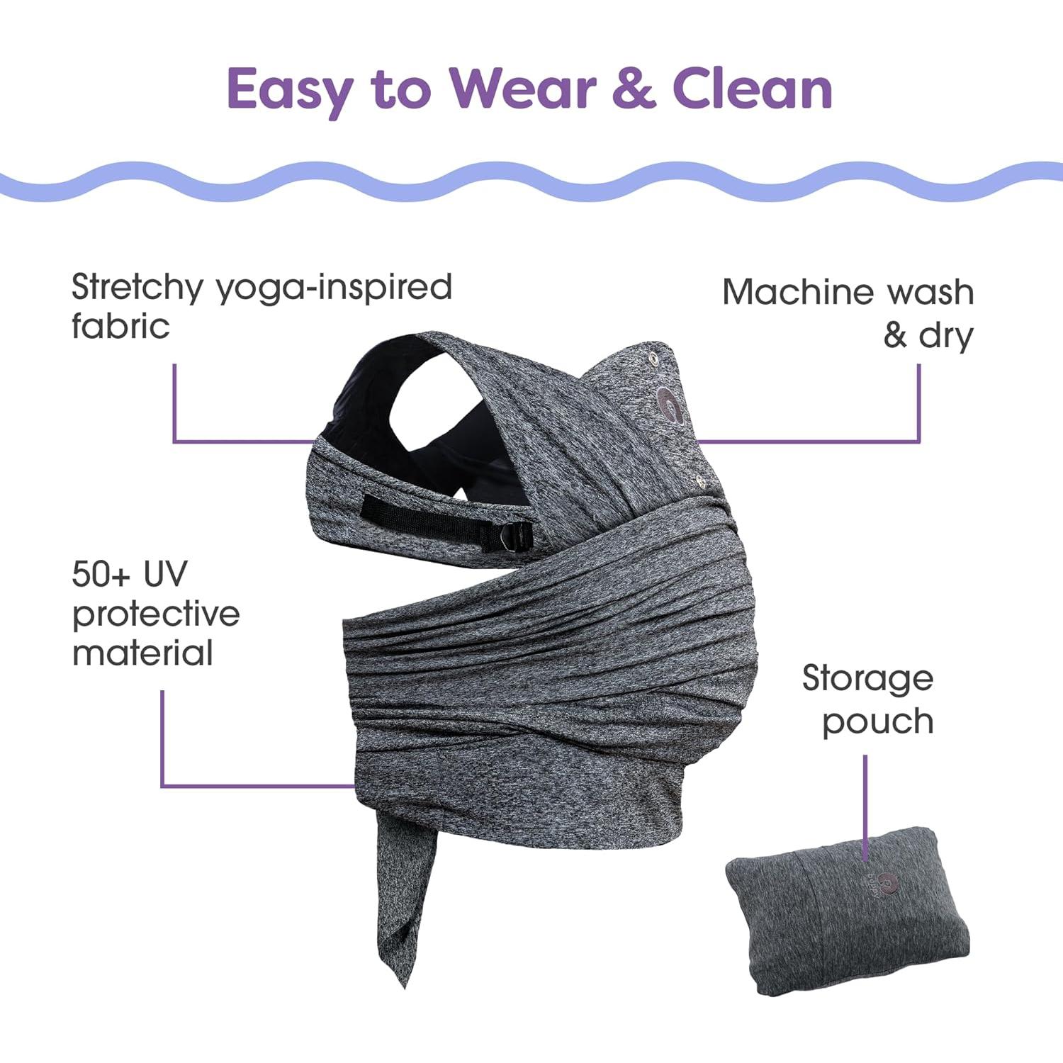 Portabebés Híbrido Boppy ComfyFit Ajustable 3.6-15.9kg Gris