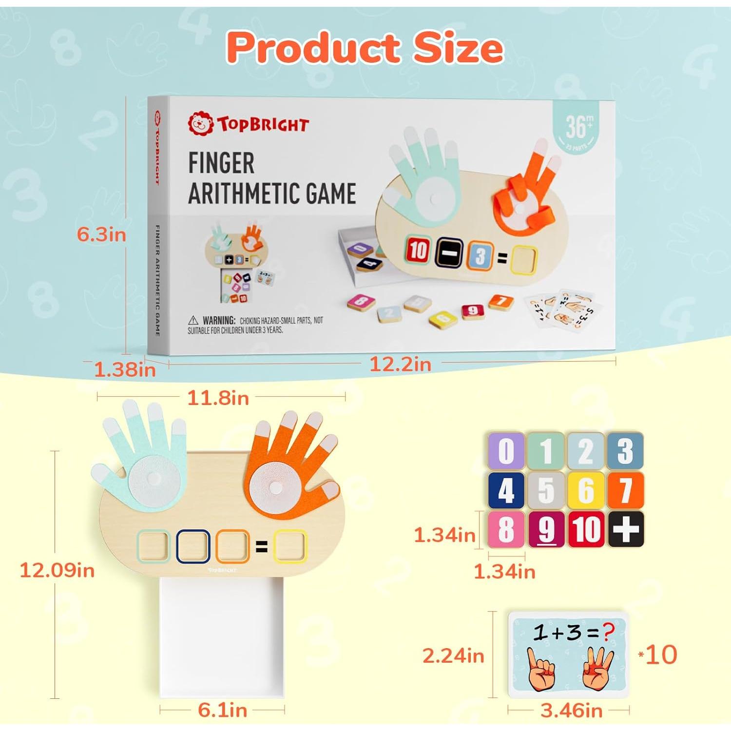 Juguete Educativo de Números TOP BRIGHT para Niños 3+