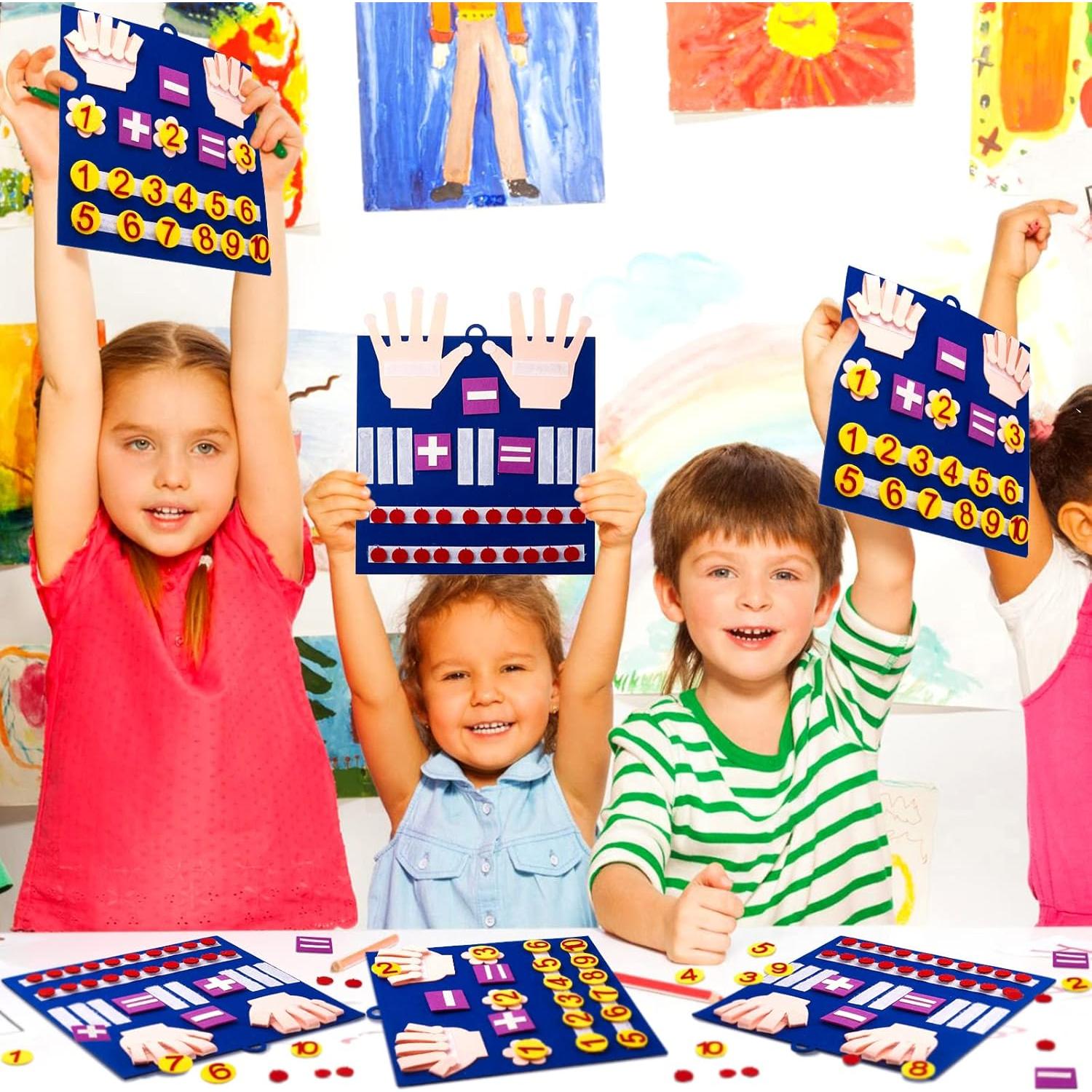 Juego de Matemáticas de Dedos Deekin - 2 Juegos de Fieltro