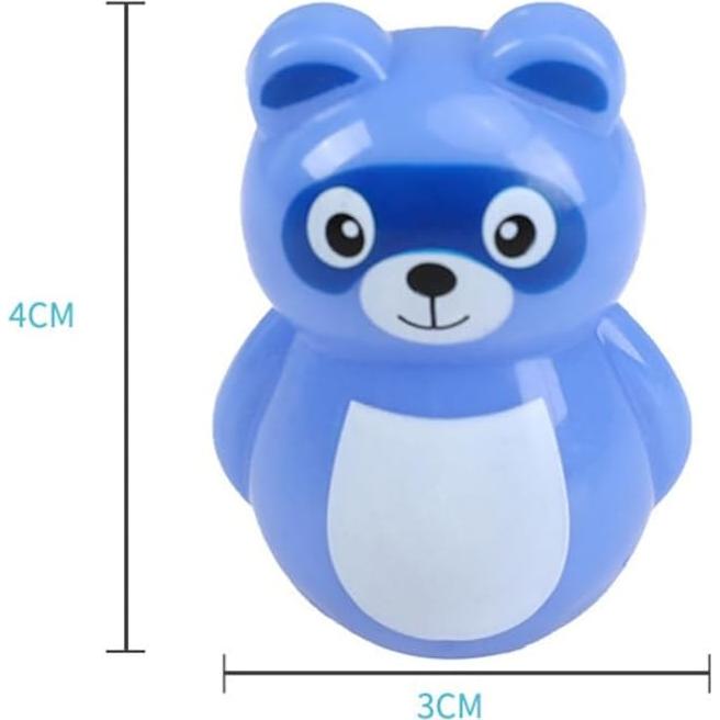 Toyvian 24PCS Mini Tumblers Animales Montessori para Bebé