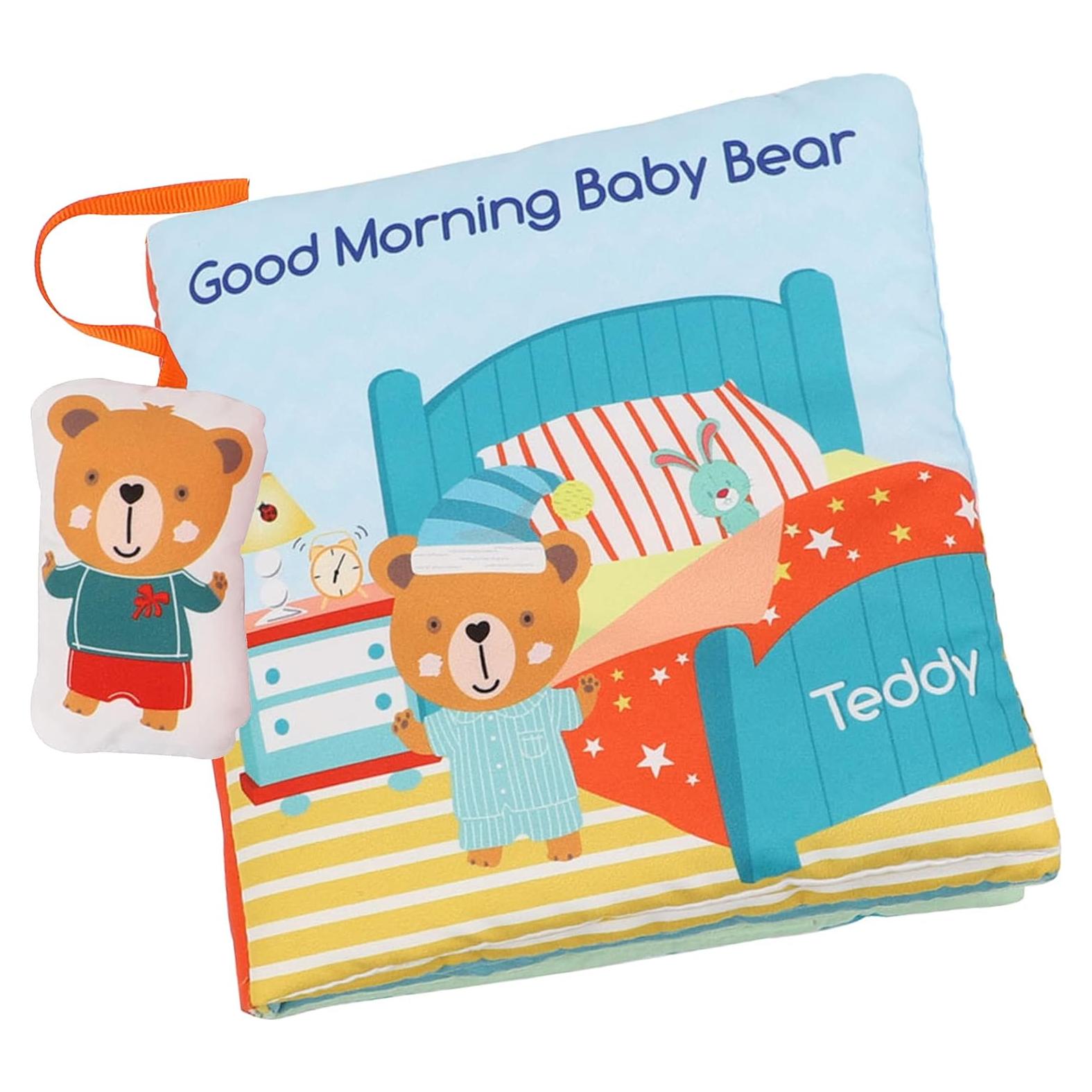 Libro de Tela Suave Bebe Mondo Oso Teddy 0-3 Años