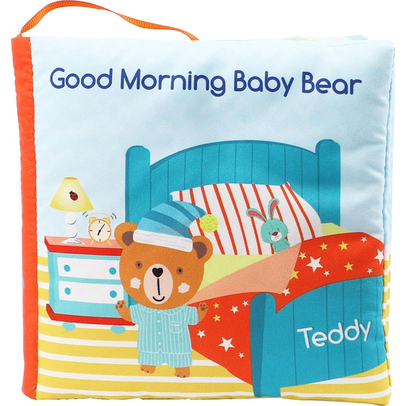 Libro de Tela Suave Bebe Mondo Oso Teddy 0-3 Años