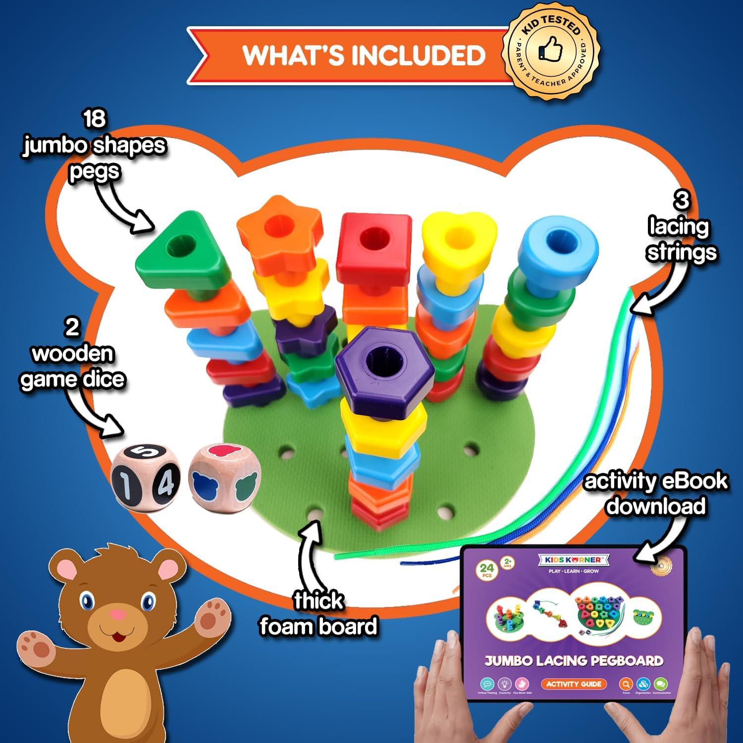 Juego de Tablero de Formas Apilables Kids Korner Jumbo