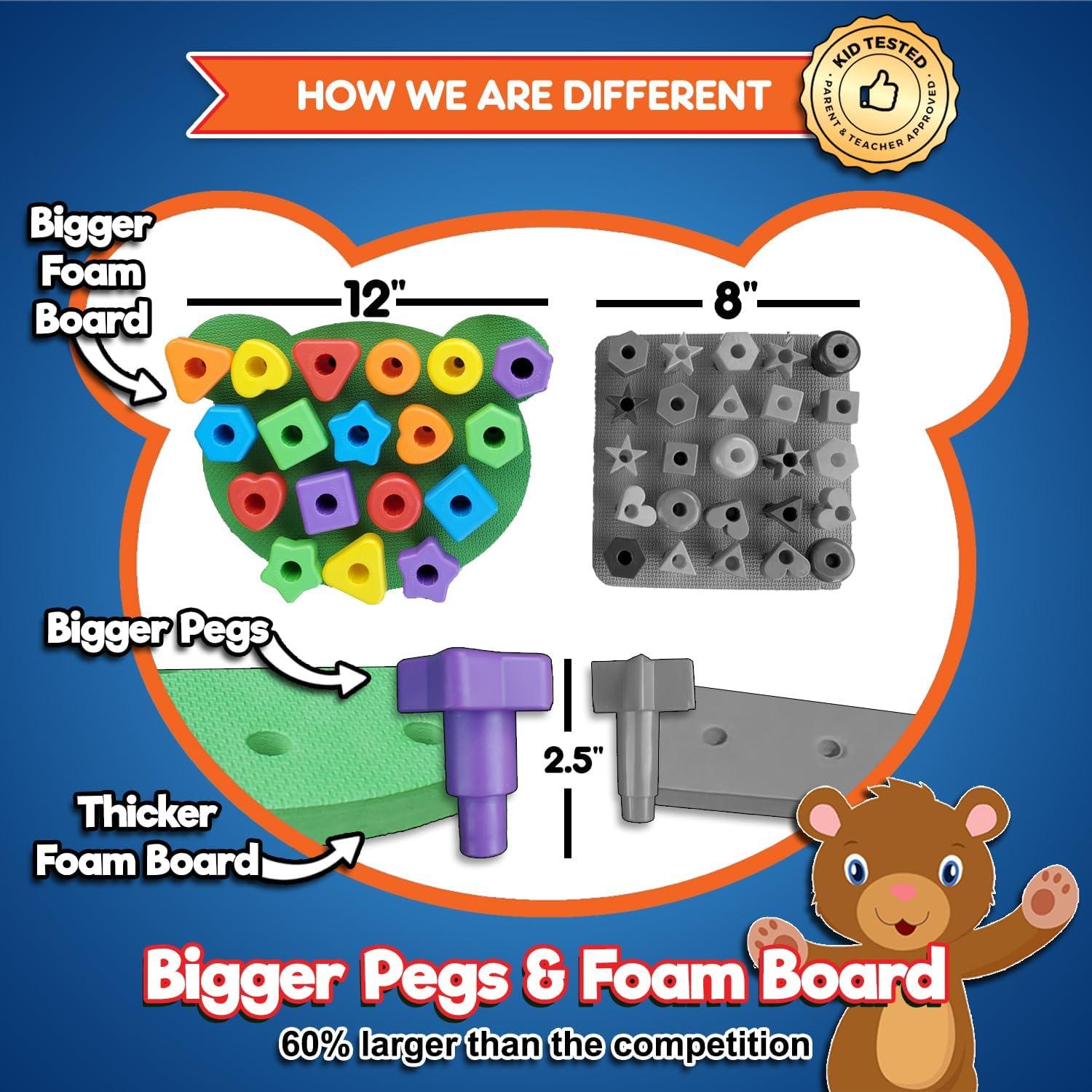 Juego de Tablero de Formas Apilables Kids Korner Jumbo