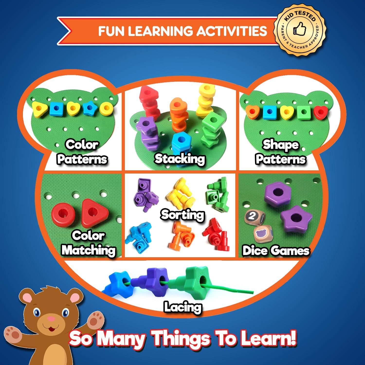 Juego de Tablero de Formas Apilables Kids Korner Jumbo