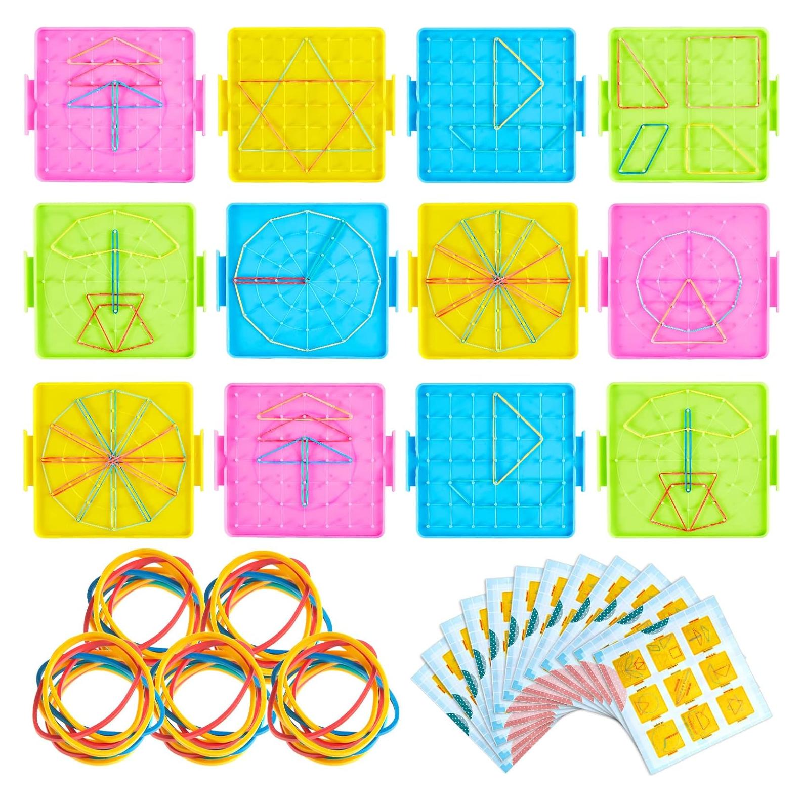 Tablero Geométrico Doble Cara Deekin 24 Piezas 17.5x16 cm