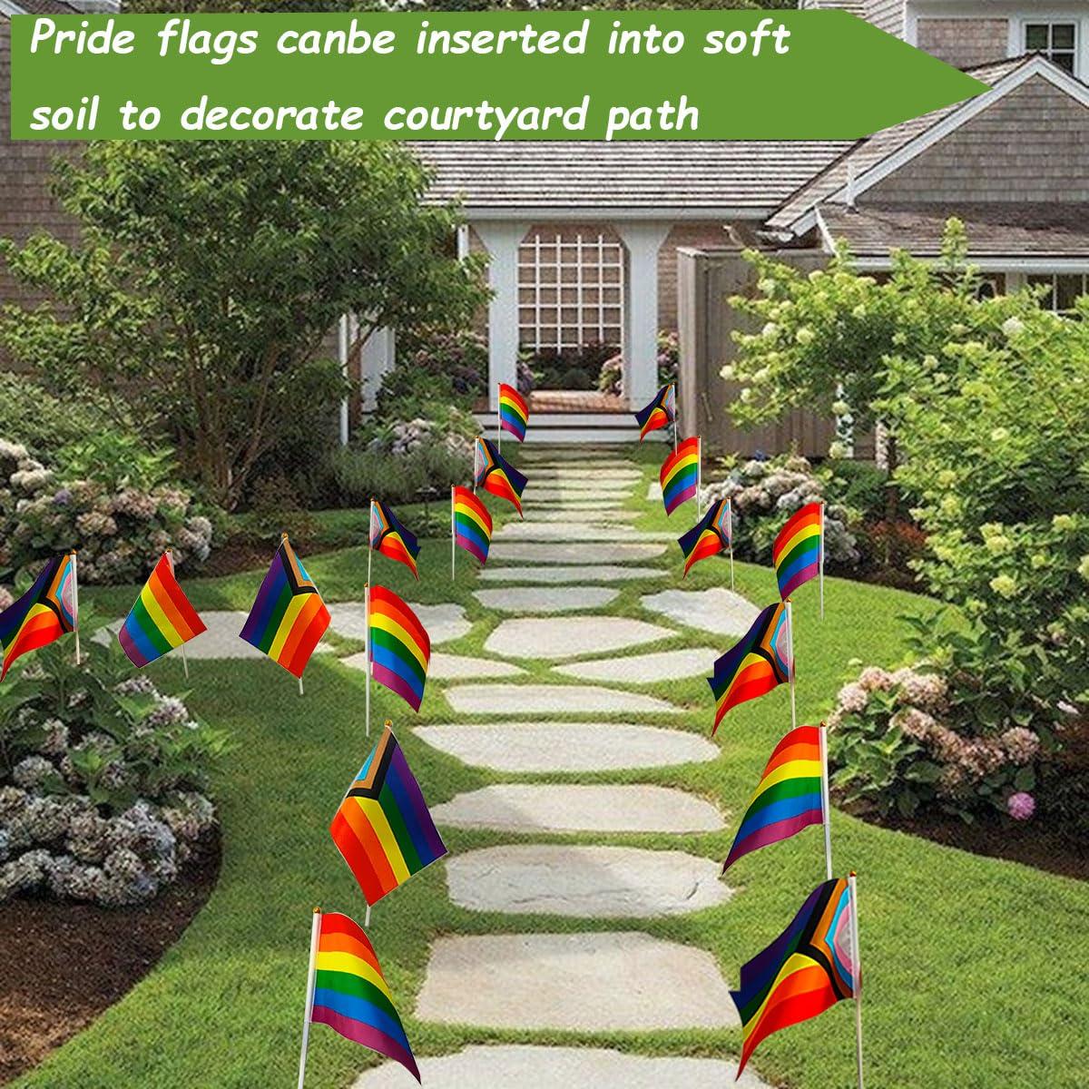 Paquete de Accesorios del Orgullo 27 Piezas Moim - Banderas, Tatuajes y Sellos