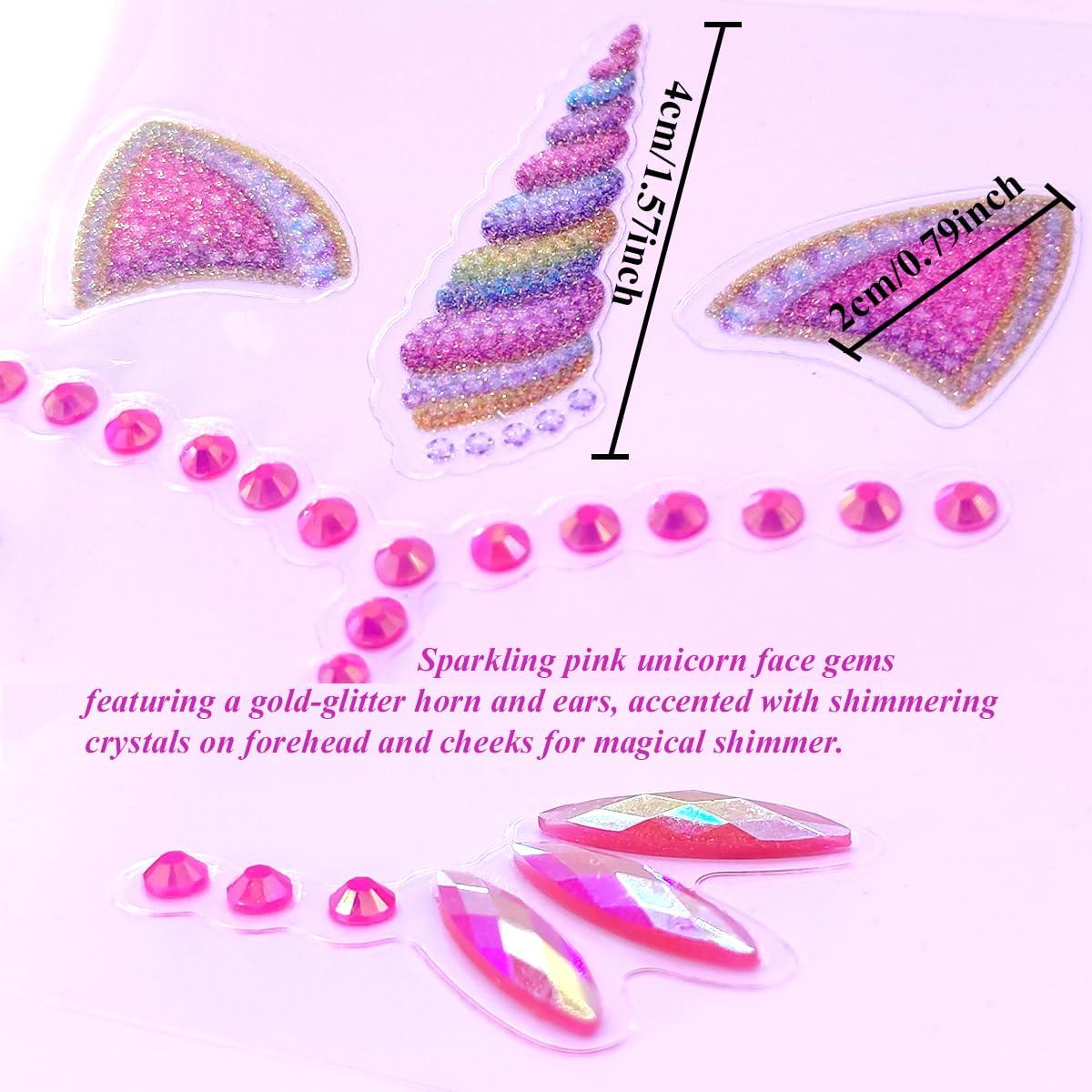 Kit de Tatuajes Brillantes WUIOS para Niños - Rosa