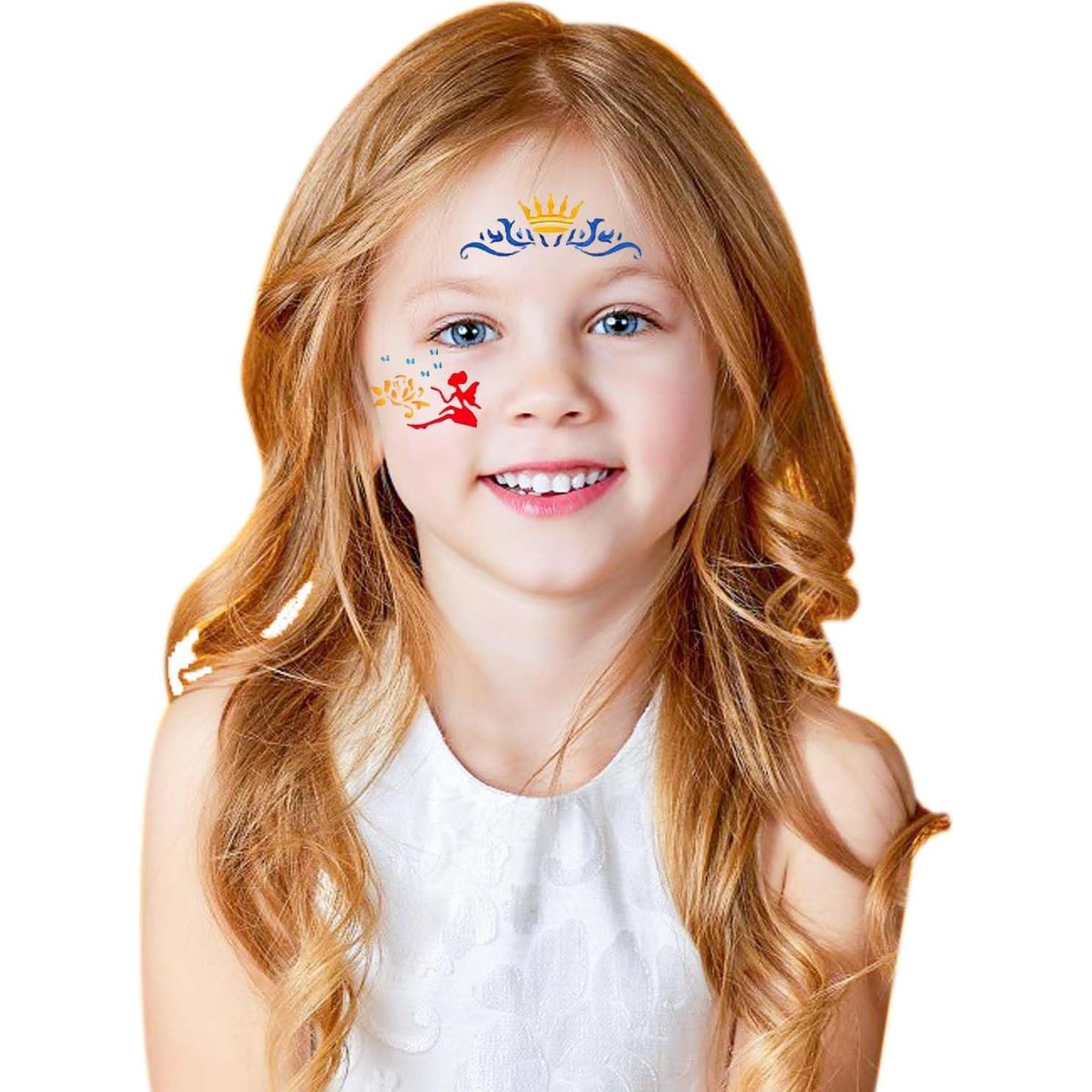 Kit de 28 Plantillas de Pintura Facial Reutilizables Twpribarn