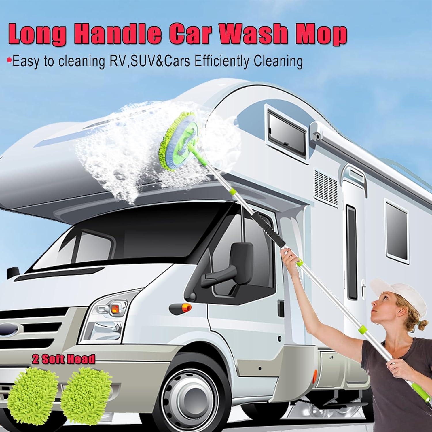 Kit de Lavado de Autos DGHEYQT 16PCS con Cepillo de 158cm