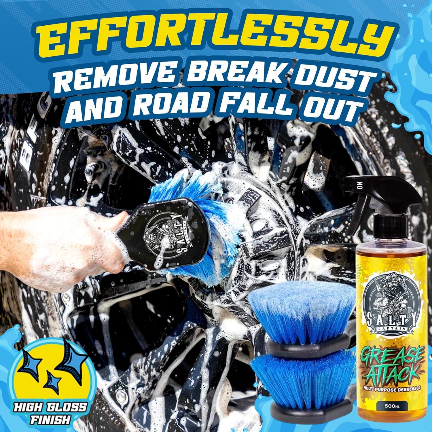 Kit de Limpieza de Autos Salty Captain 15 Piezas - Cubo 15L