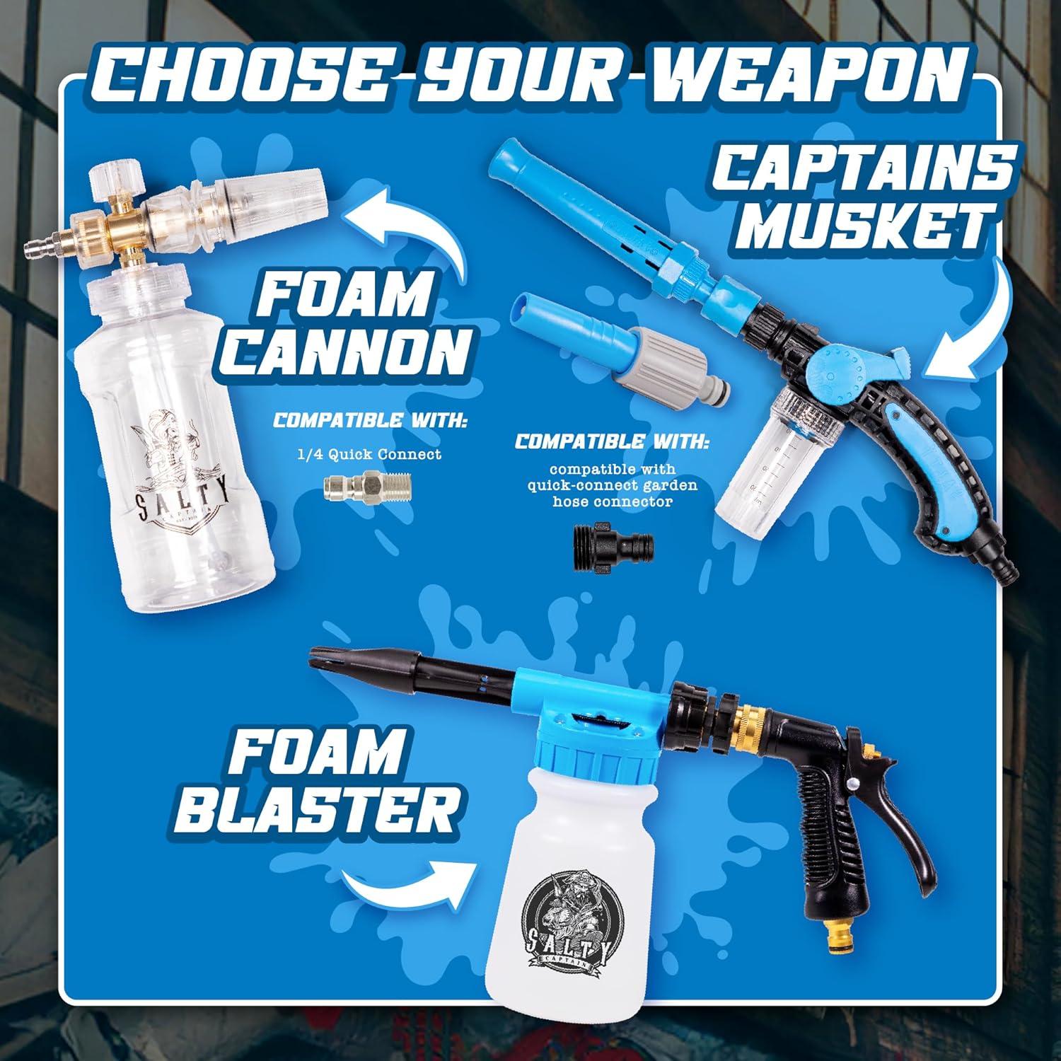 Kit de Limpieza de Autos Salty Captain 15 Piezas - Cubo 15L