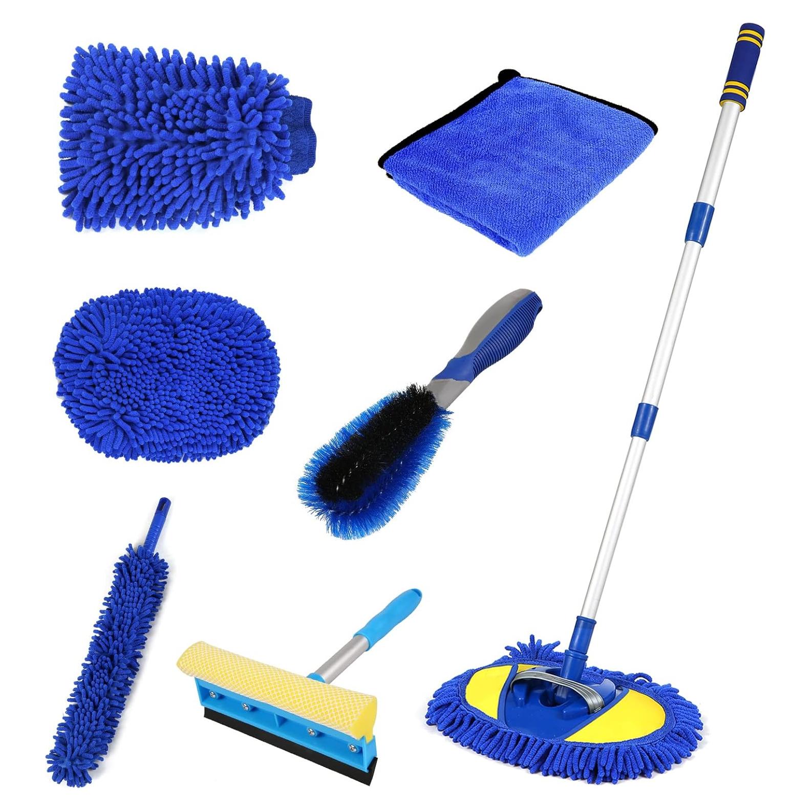 Kit de Lavado de Autos Aumotop con Mango Largo y Microfibra