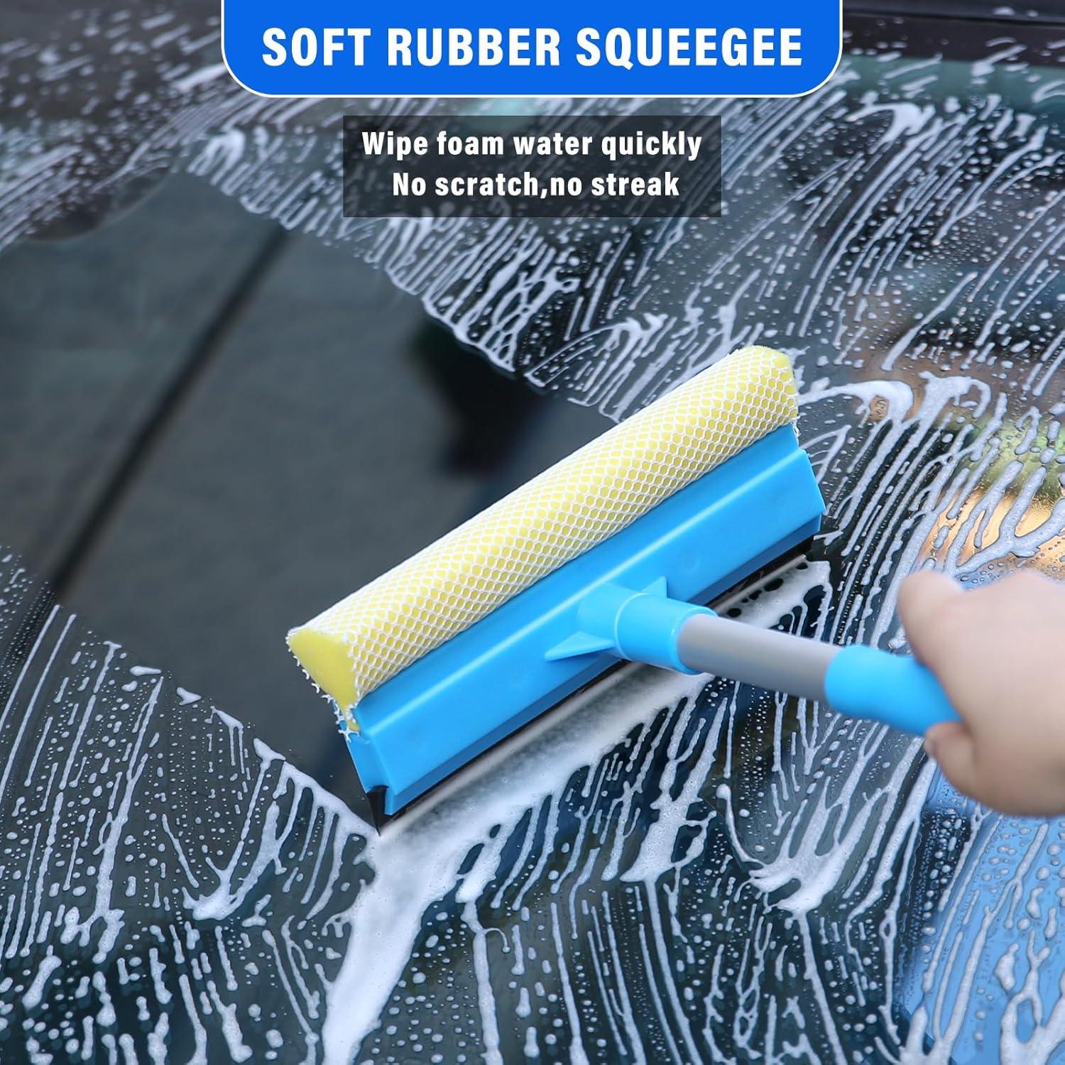 Kit de Lavado de Autos Aumotop con Mango Largo y Microfibra