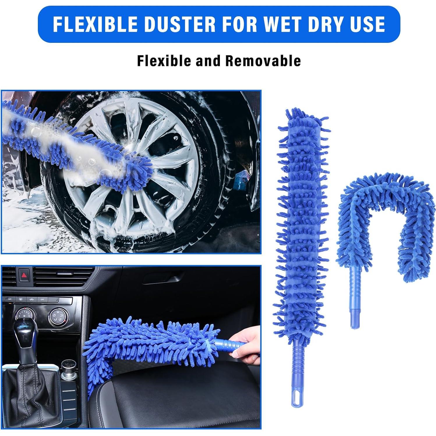 Kit de Lavado de Autos Aumotop con Mango Largo y Microfibra