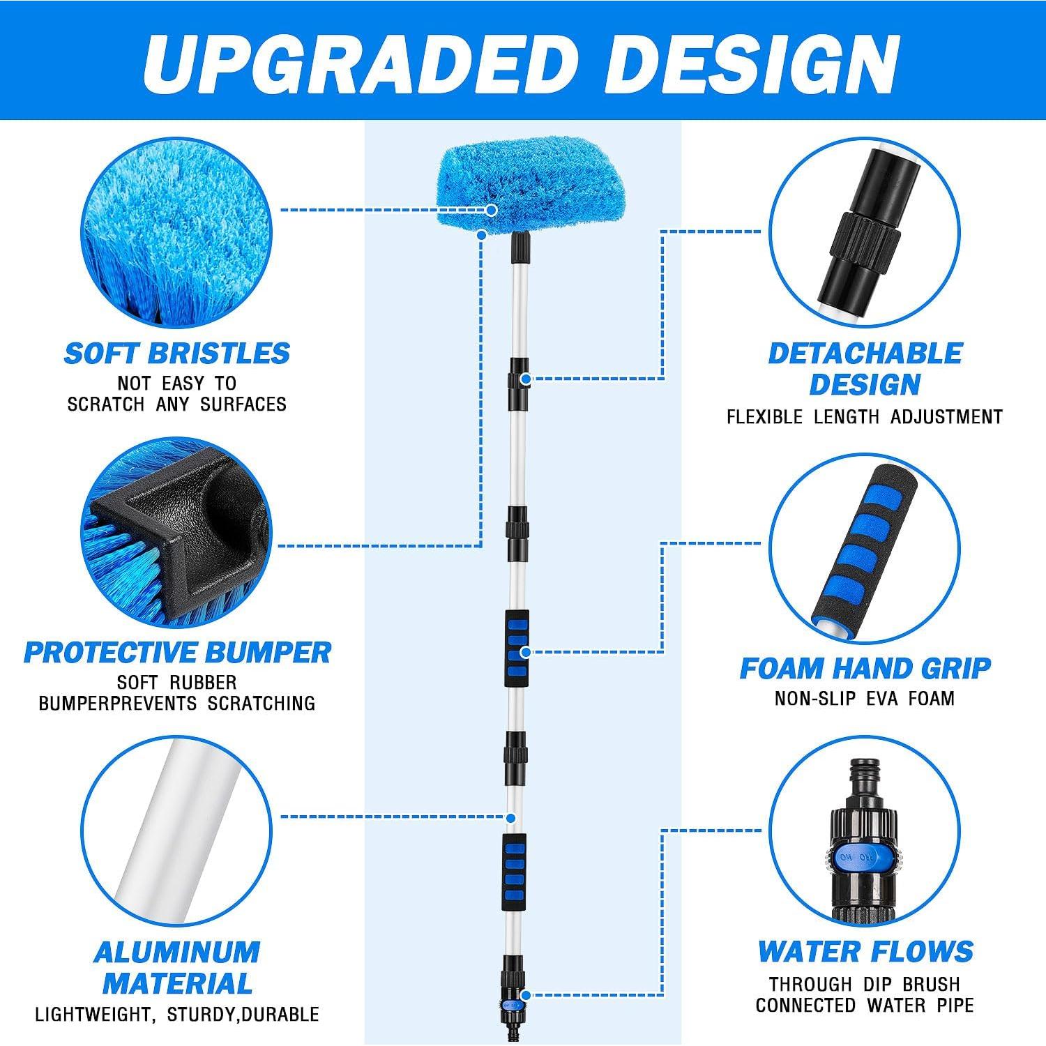 Kit Completo de Lavado de Autos Feeloco con Mango Largo