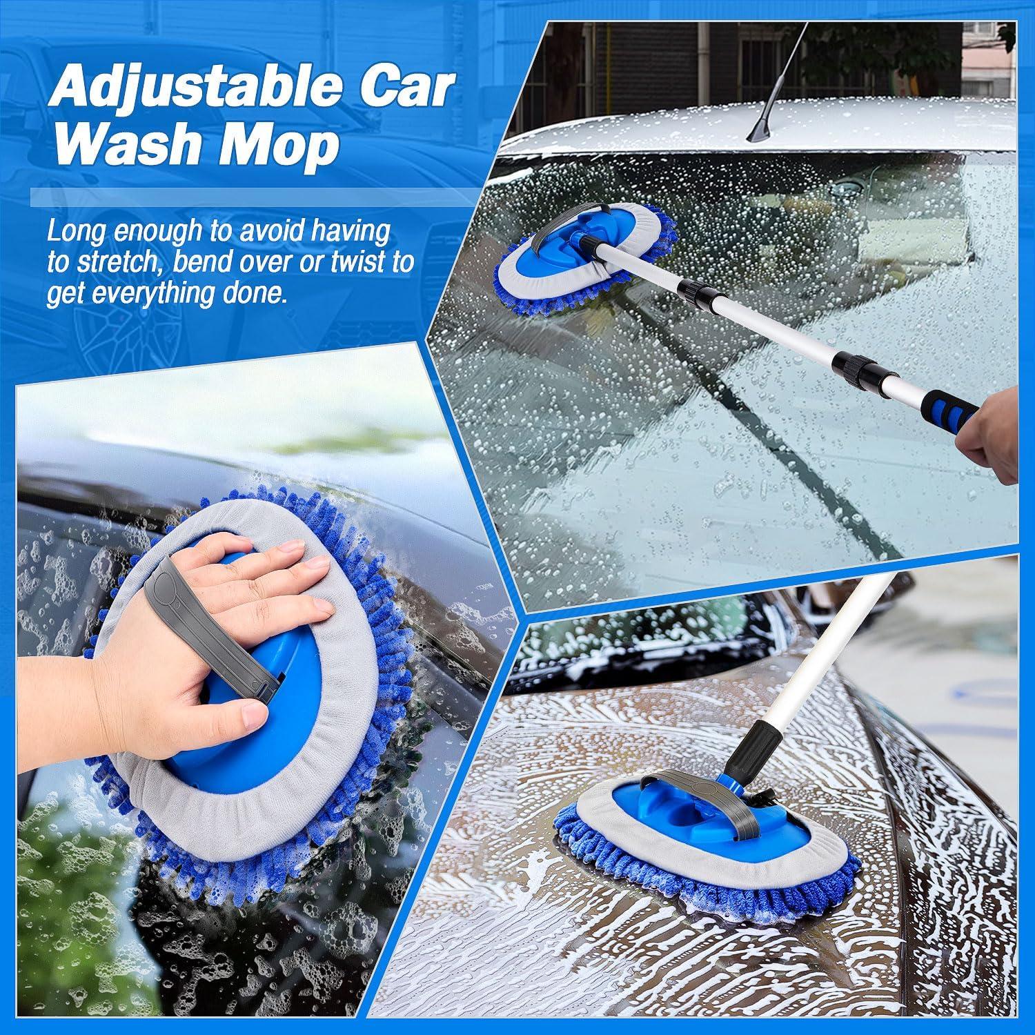 Kit Completo de Lavado de Autos Feeloco con Mango Largo