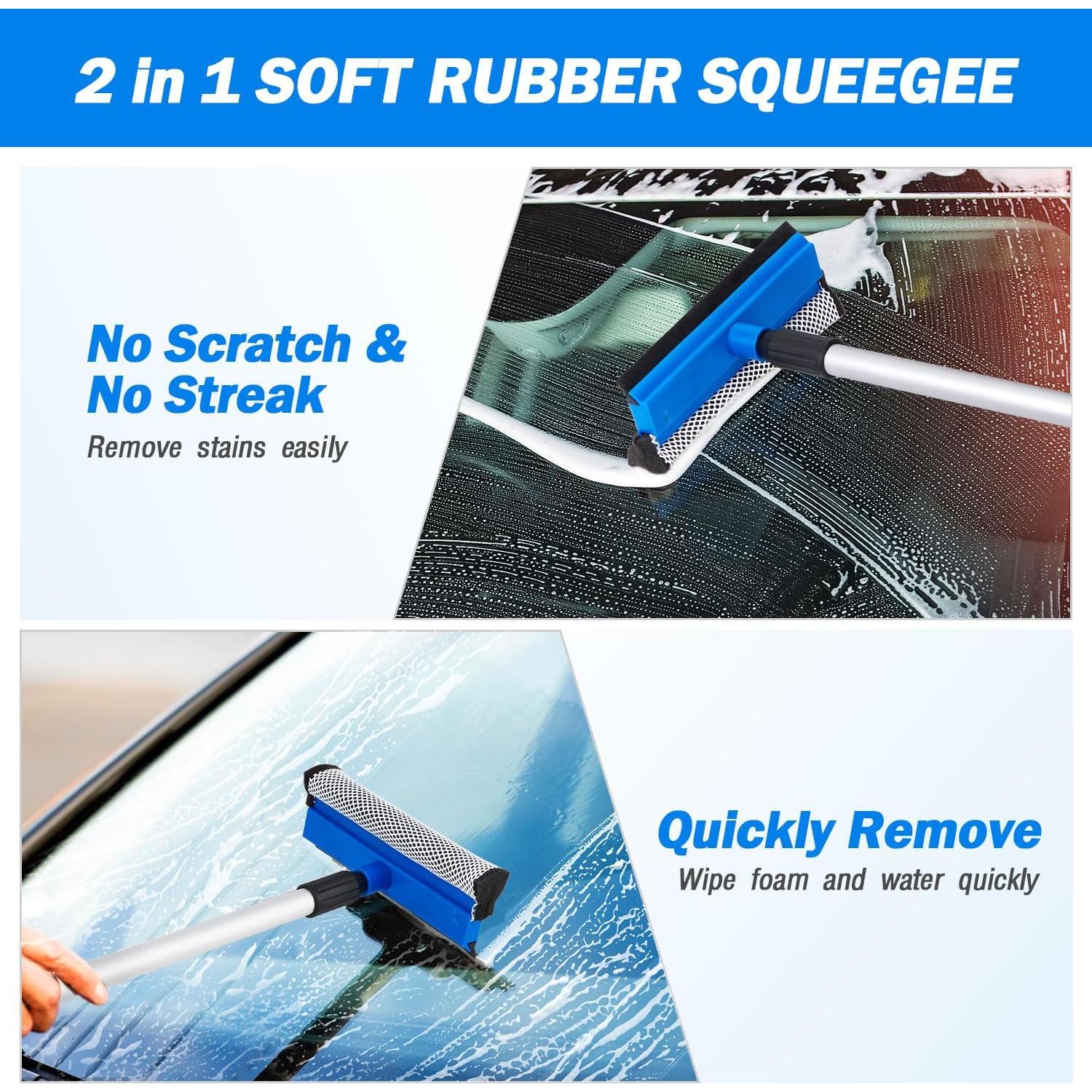 Kit Completo de Lavado de Autos Feeloco con Mango Largo