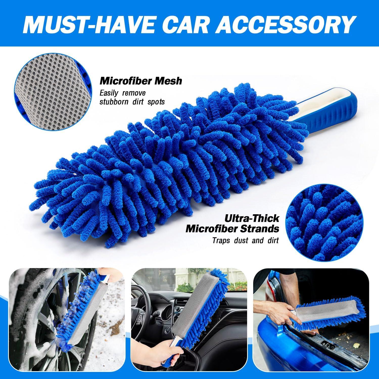 Kit Completo de Lavado de Autos Feeloco con Mango Largo