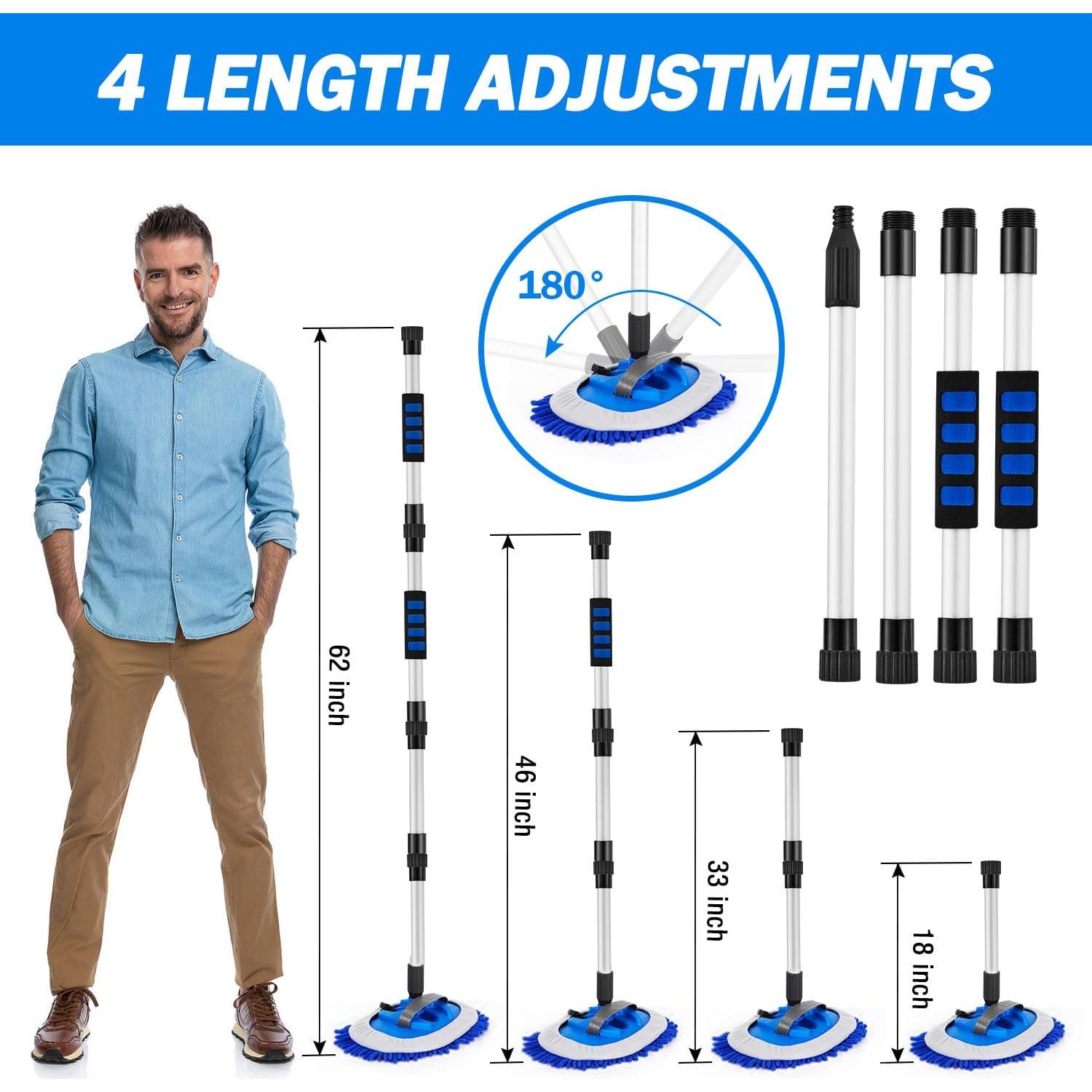 Kit Completo de Lavado de Autos Feeloco con Mango Largo