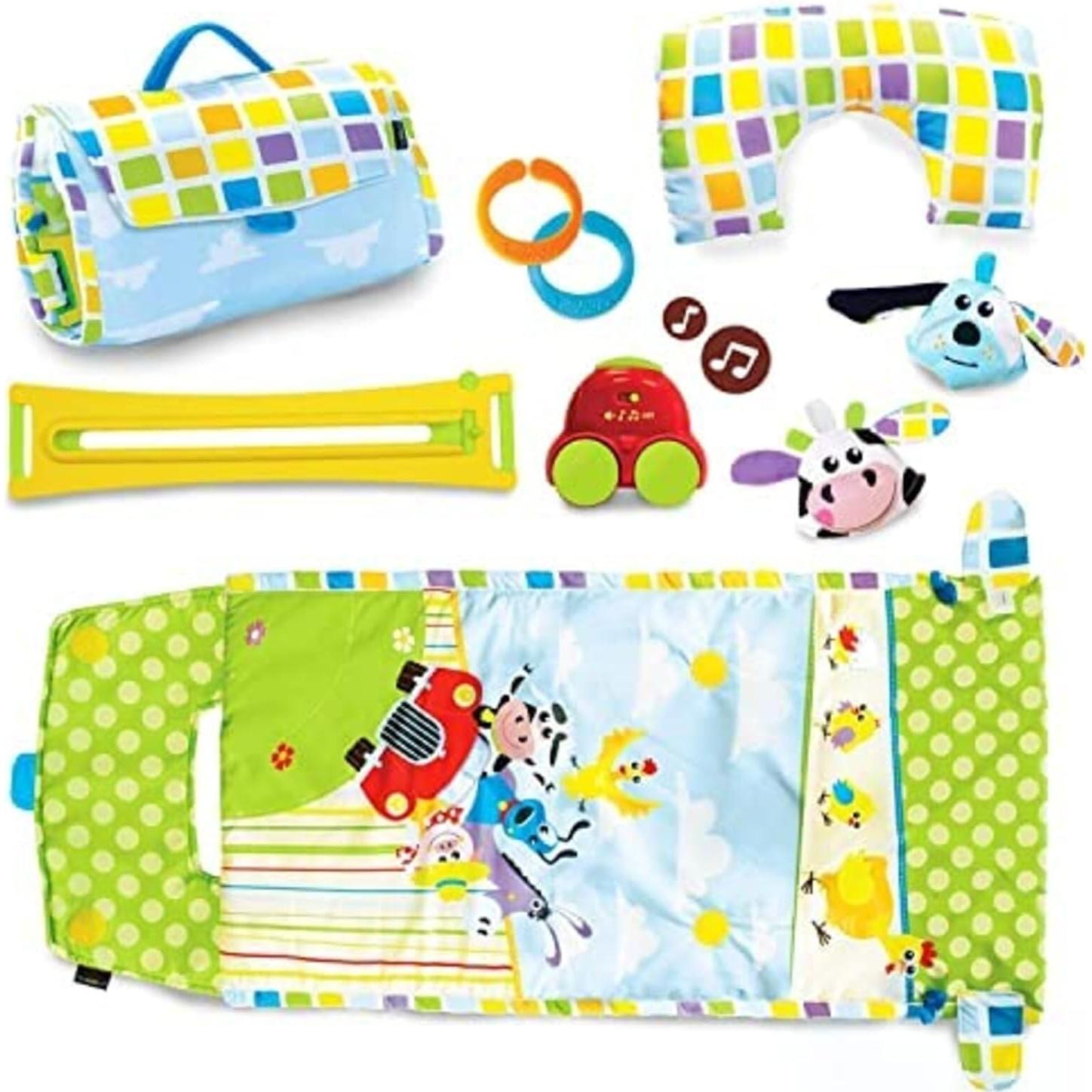 Alfombra de Juego Yookidoo 3 en 1 para Bebés 0-12 Meses