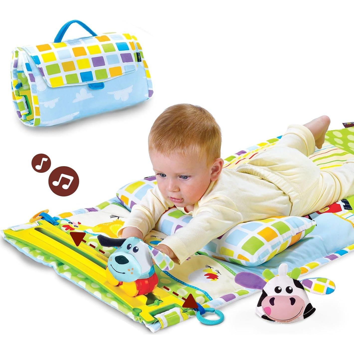 Alfombra de Juego Yookidoo 3 en 1 para Bebés 0-12 Meses
