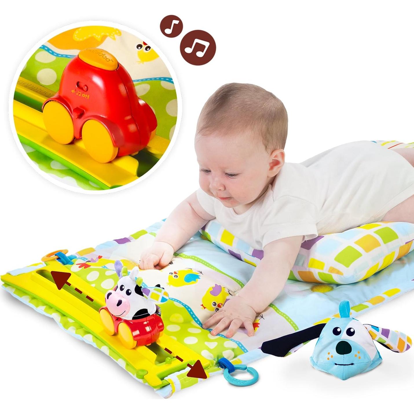 Alfombra de Juego Yookidoo 3 en 1 para Bebés 0-12 Meses